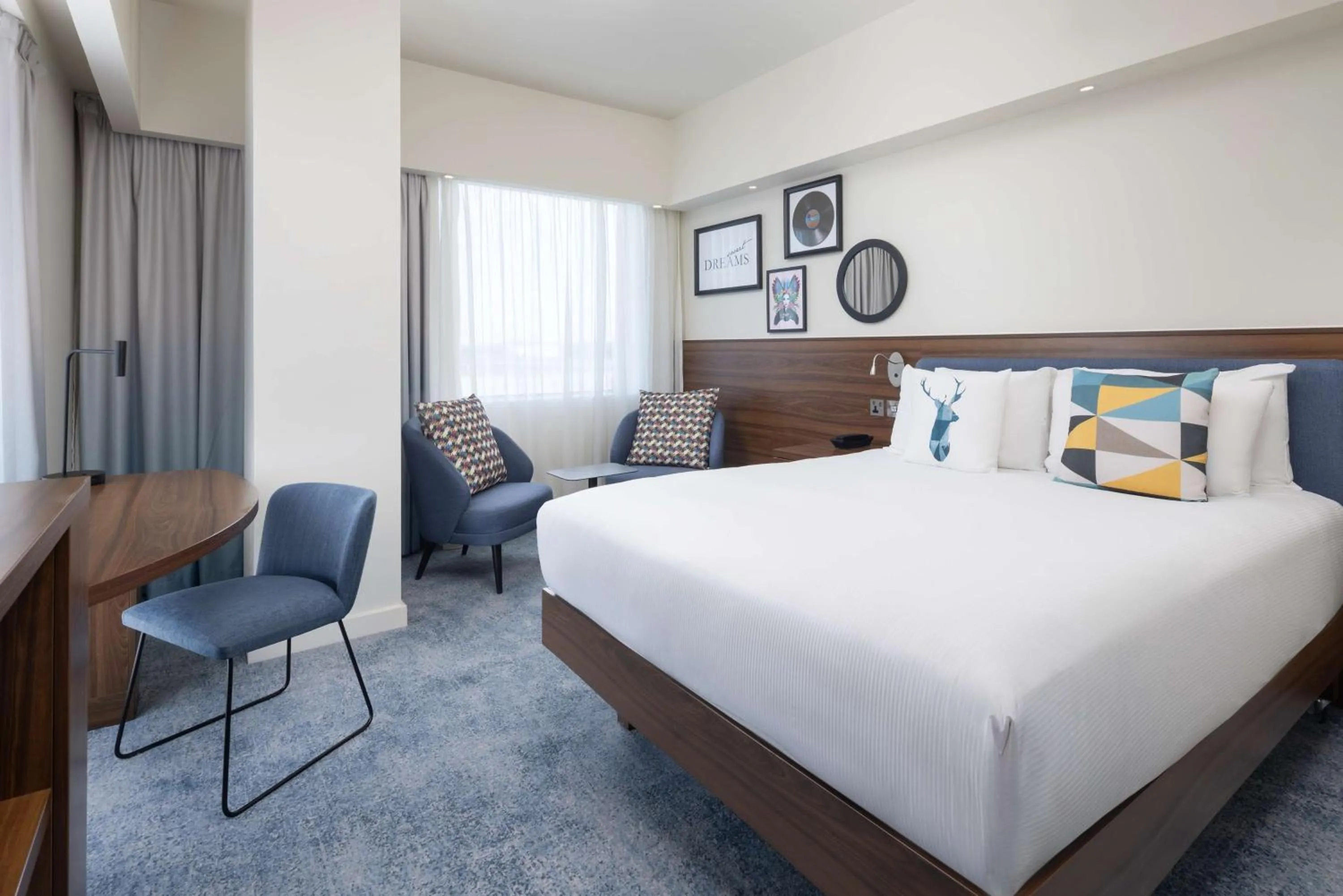 Bed in Hampton by Hilton London Gatwick Airport
