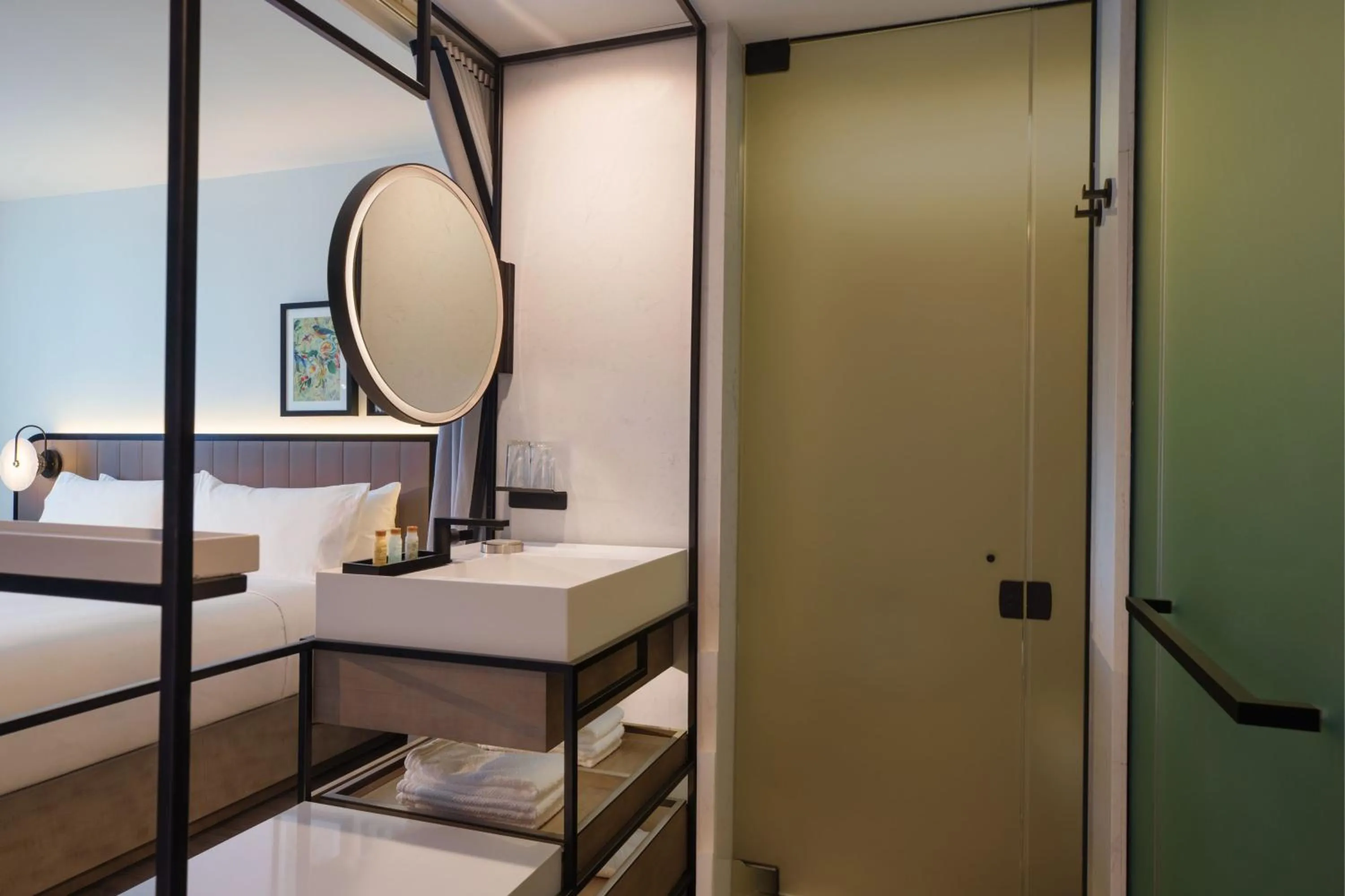 Bathroom, Bed in Renaissance New York Flushing Hotel at Tangram