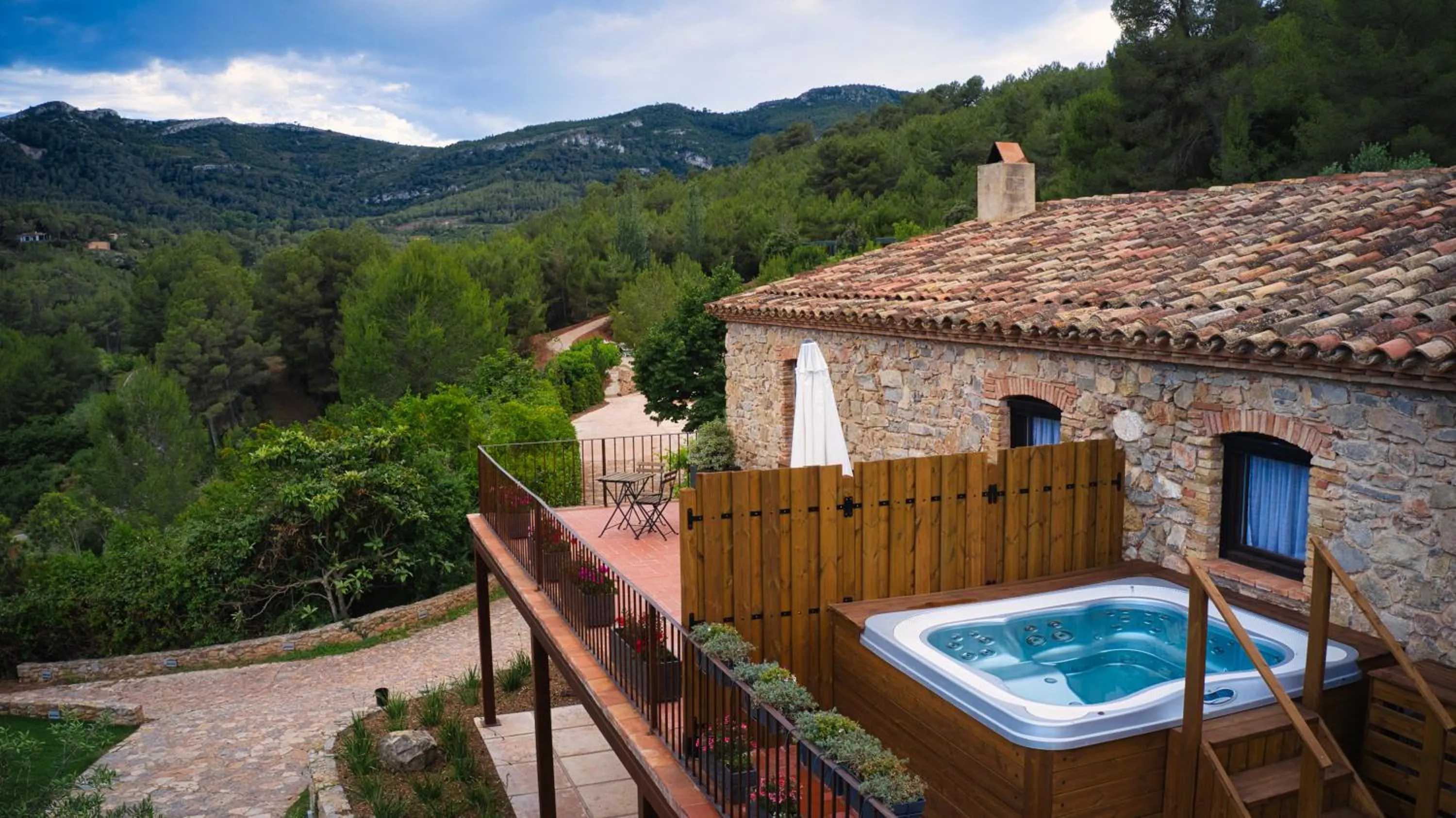 Balcony/Terrace in Hotel Mas Mariassa
