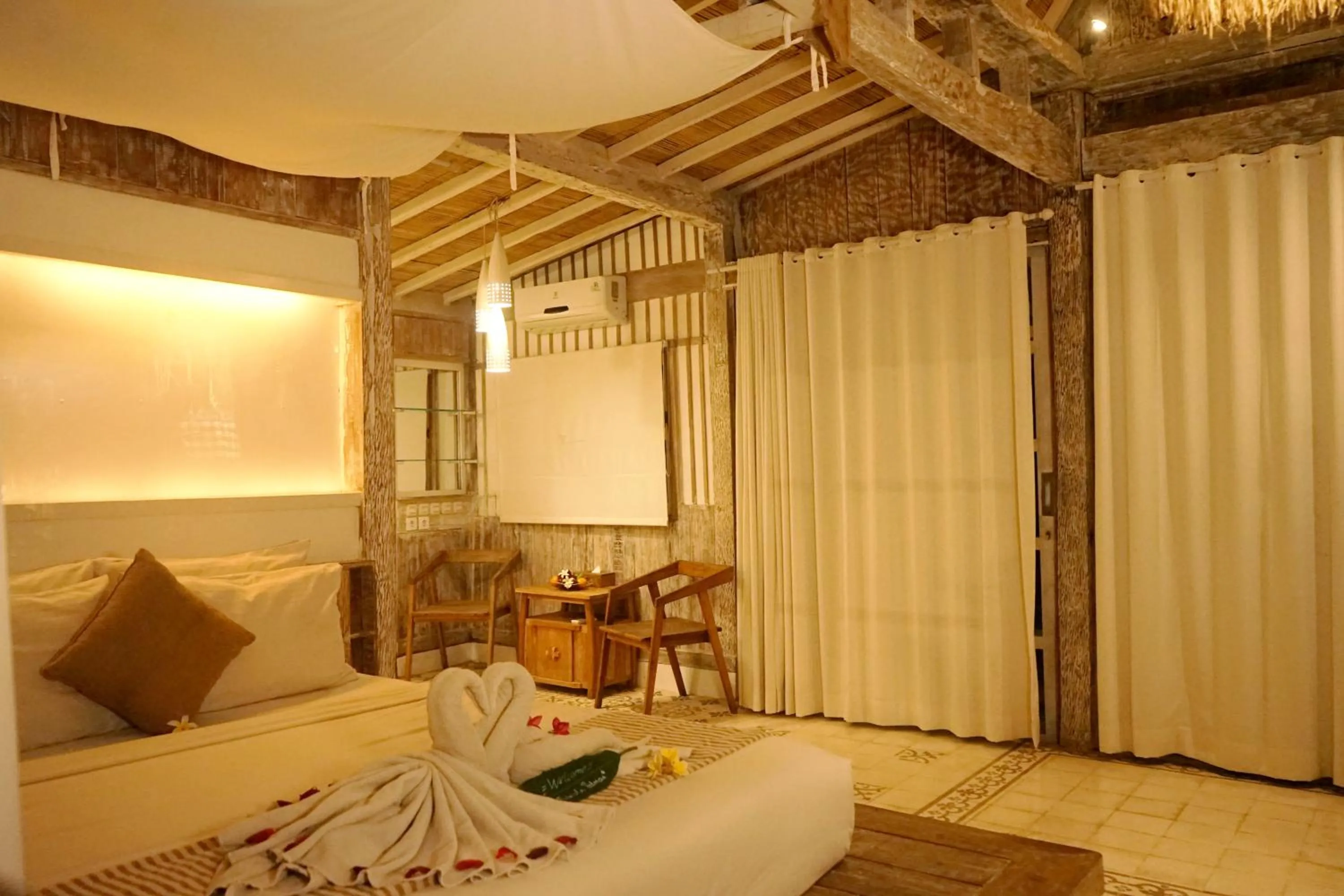 Bed in Aventus Resort Ubud