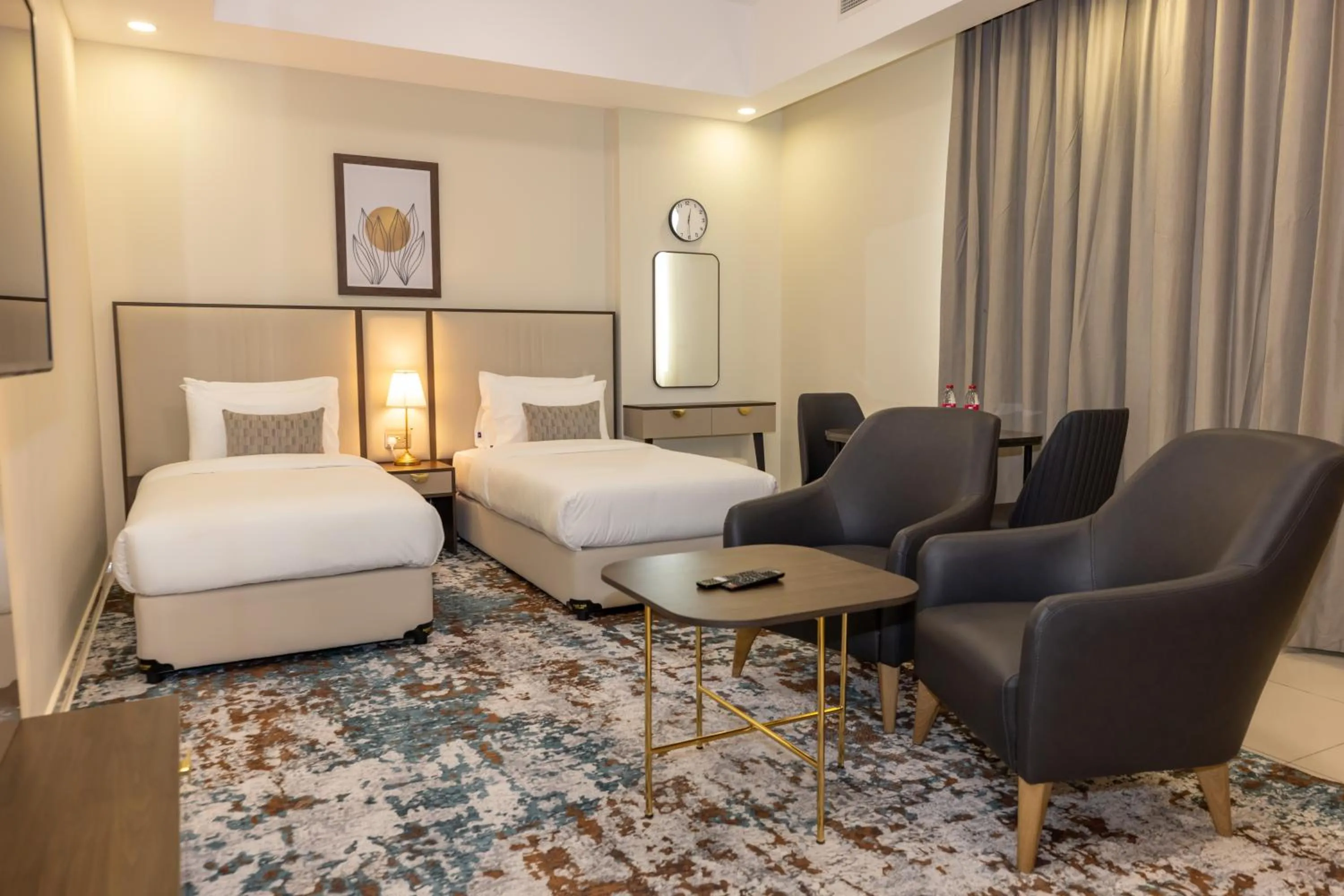 Bed in Platinum Coast Hotel Apartments