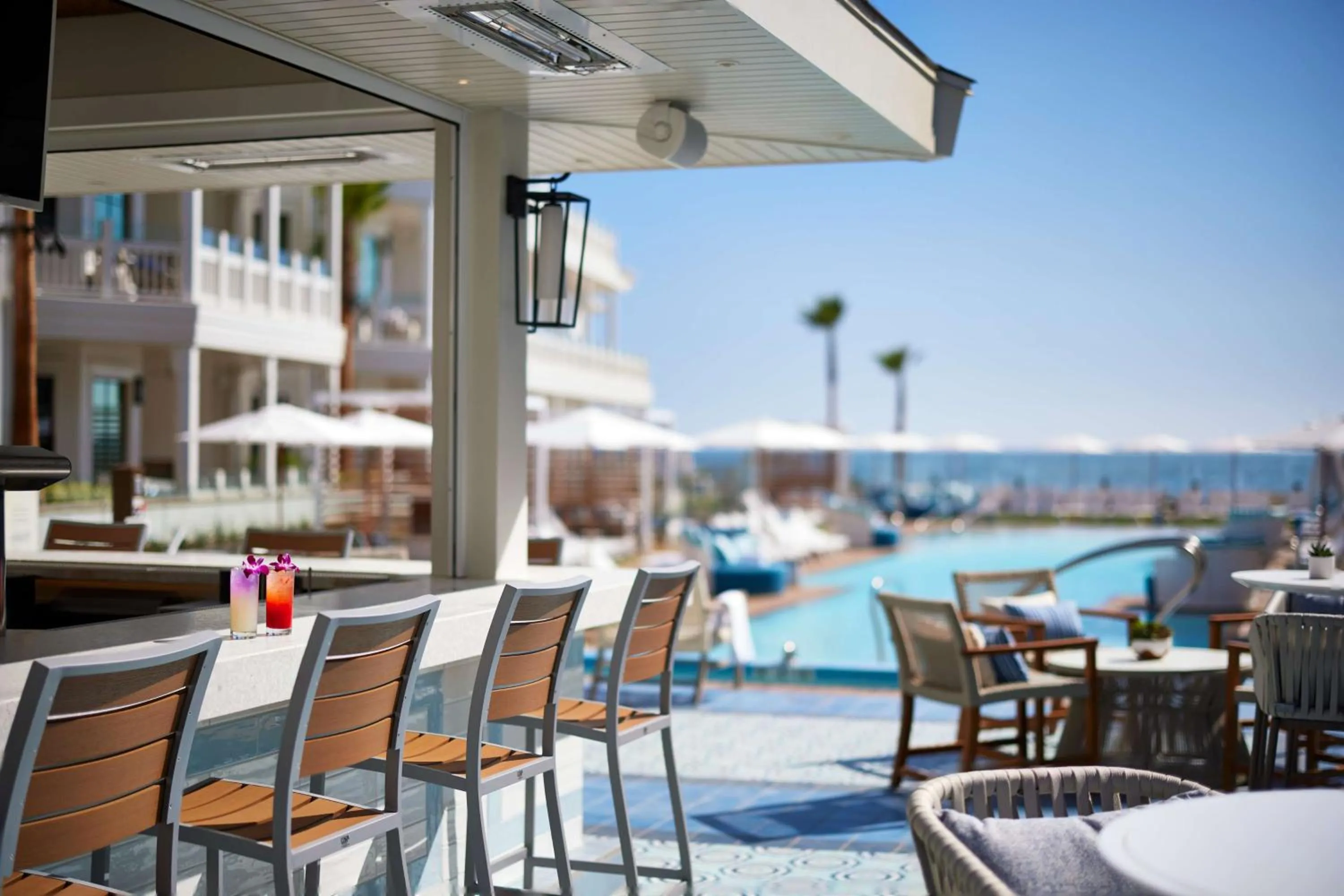 Pool view in Shore House at The Del, LXR Hotels & Resorts