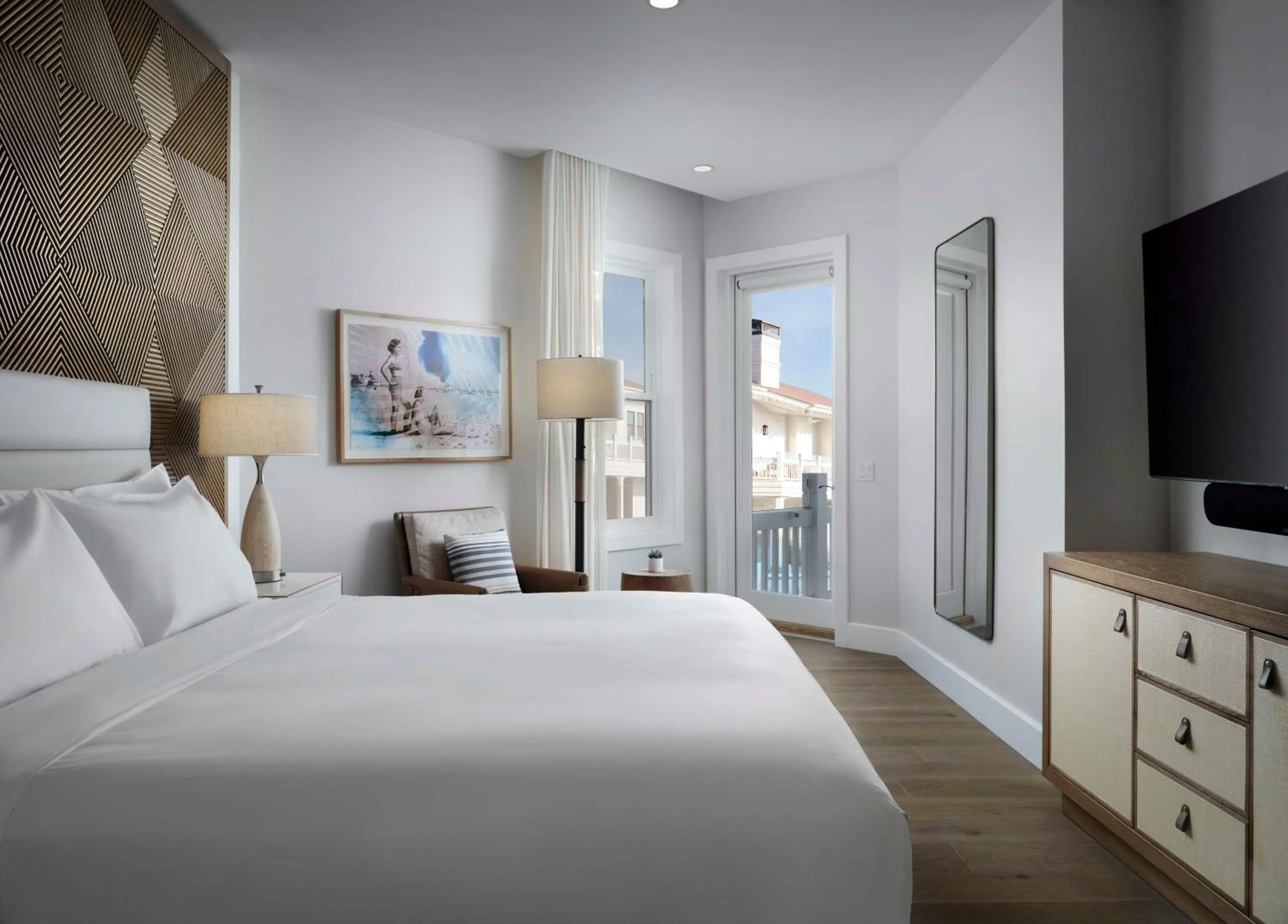 Bed in Shore House at The Del, LXR Hotels & Resorts