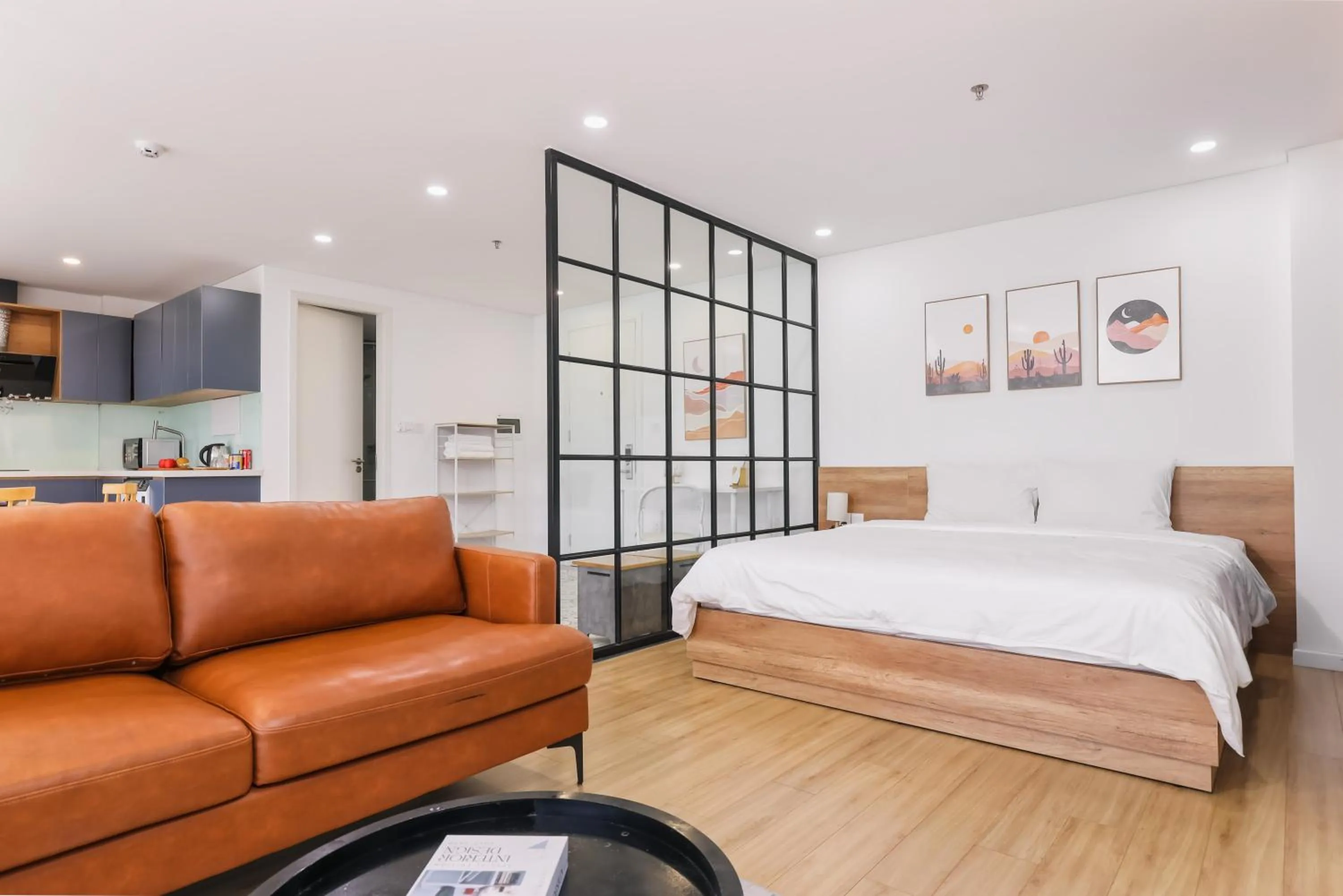 Bed in LAGOM APARTMENT AND HOTEL