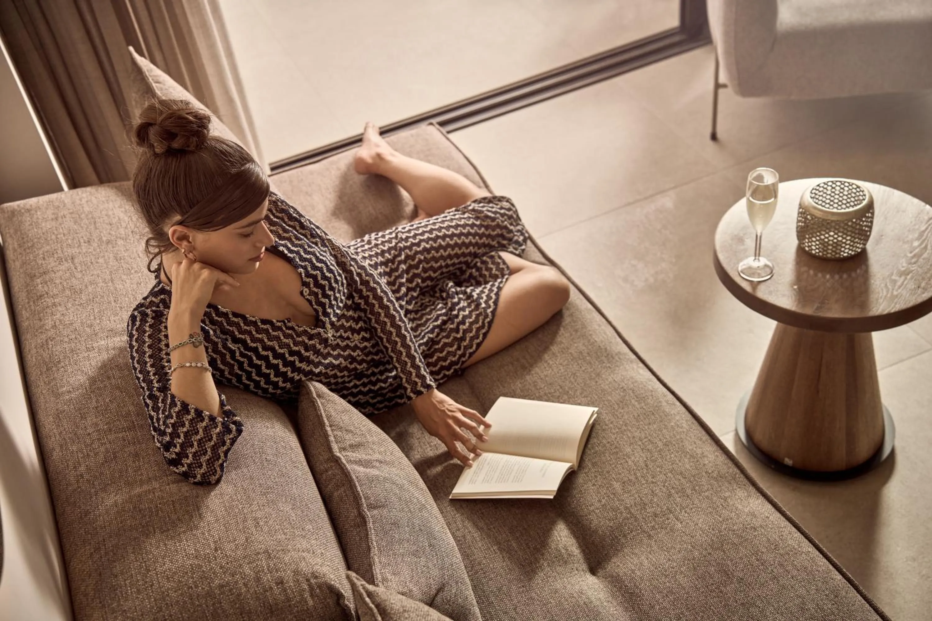 Living room in SEA ZANTE Luxury Beachfront Retreat