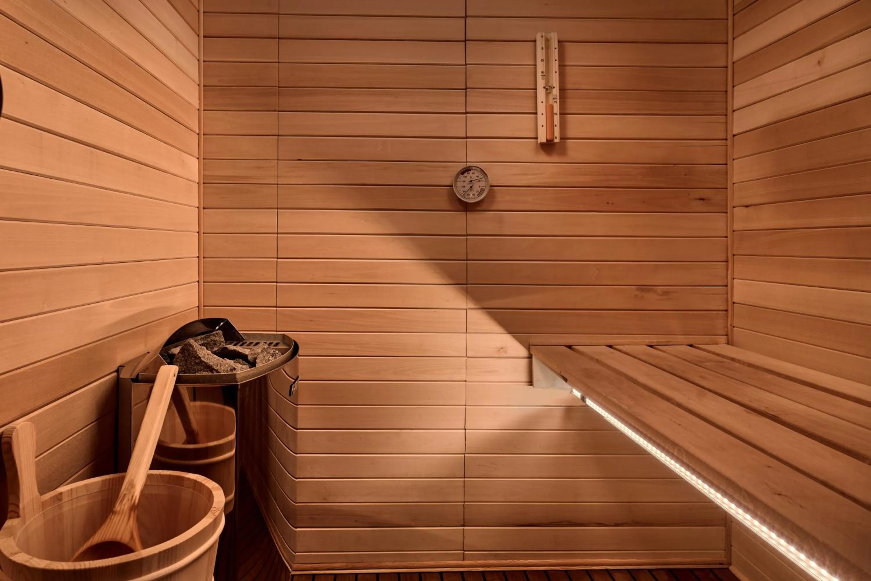 Sauna in SEA ZANTE Luxury Beachfront Retreat