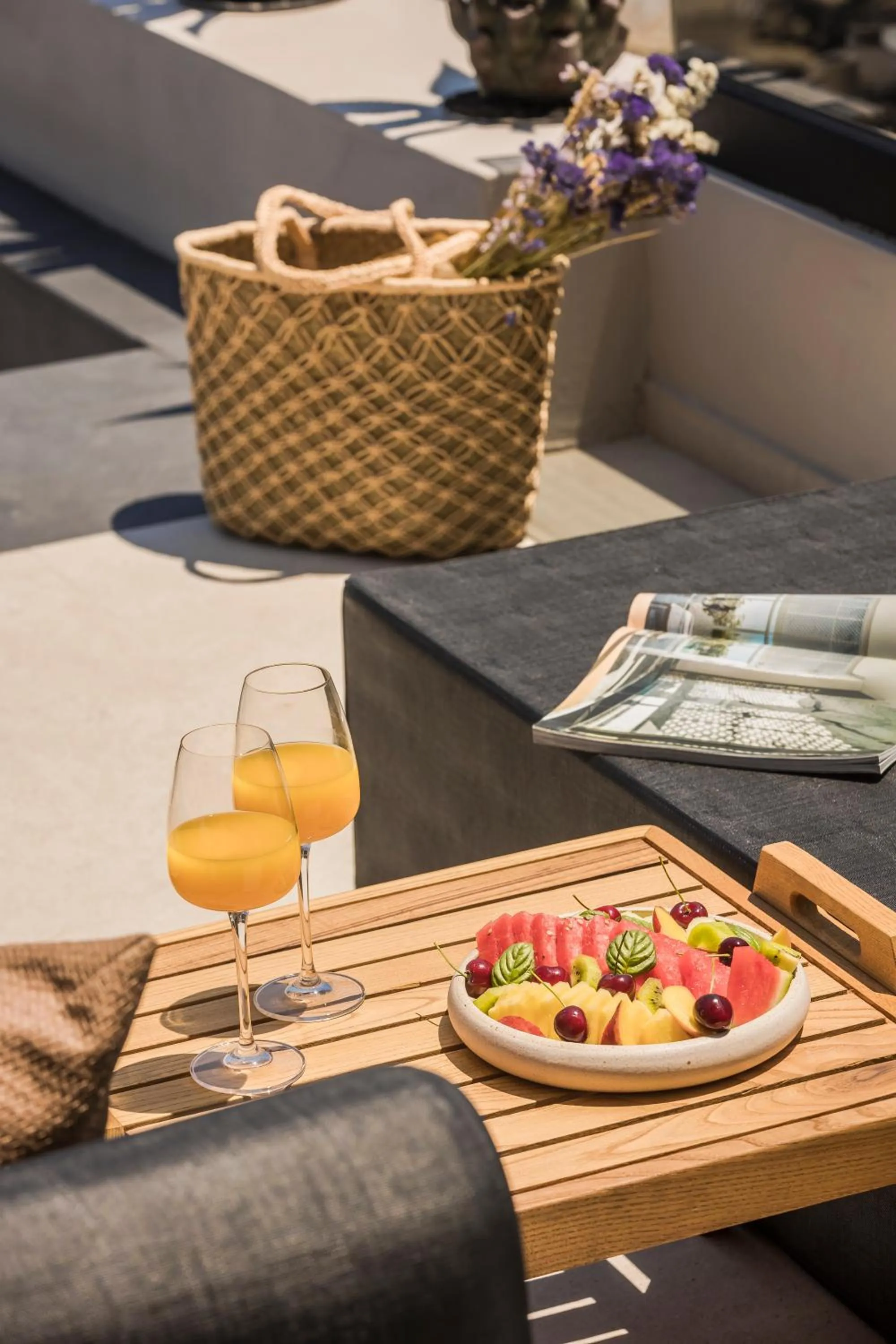 Food and drinks in SEA ZANTE Luxury Beachfront Retreat