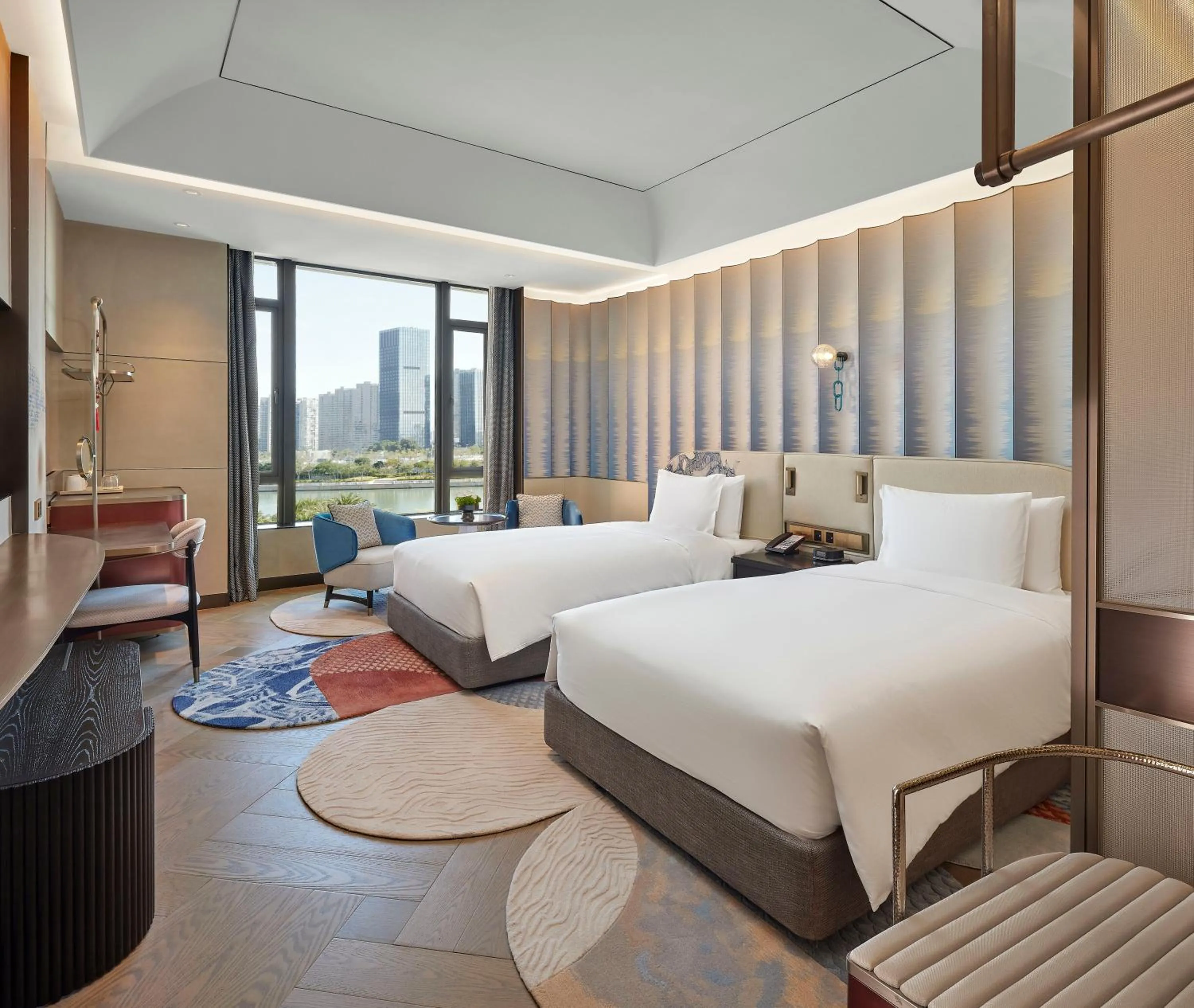 Lake view, Bed in Hotel Indigo Xiamen Haicang by IHG