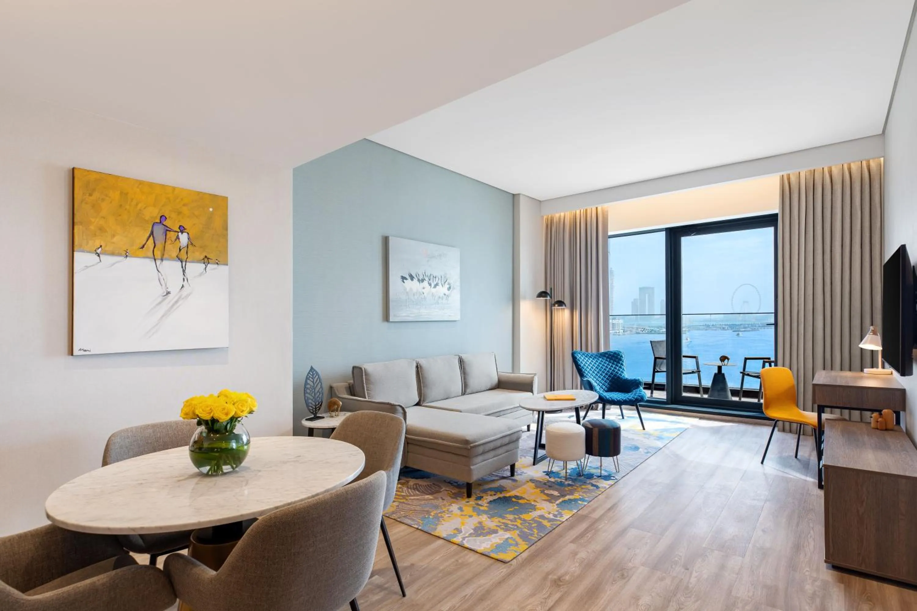 Living room in voco Dubai The Palm by IHG