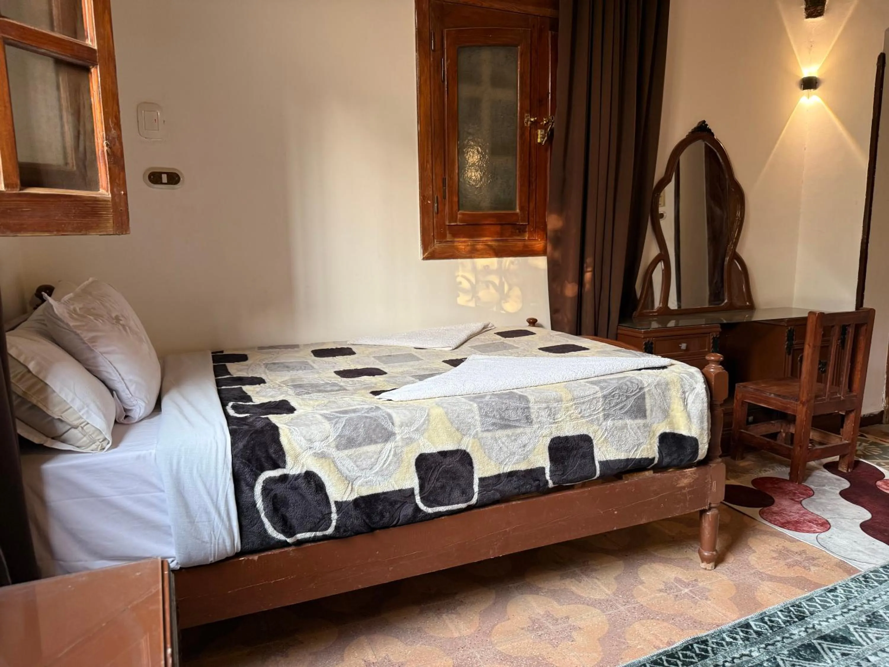 Bed in Luxor Villa Hatshepsut