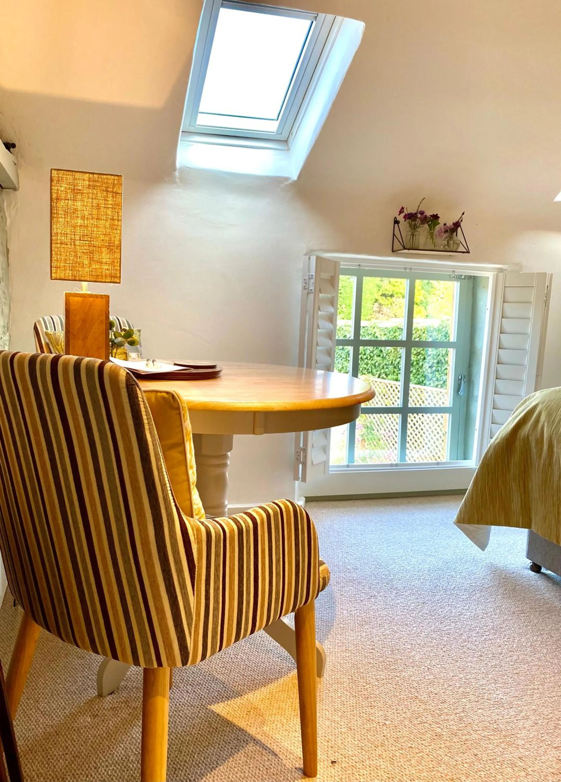Seating area in The Loft in the Malt Barn Chipping Campden