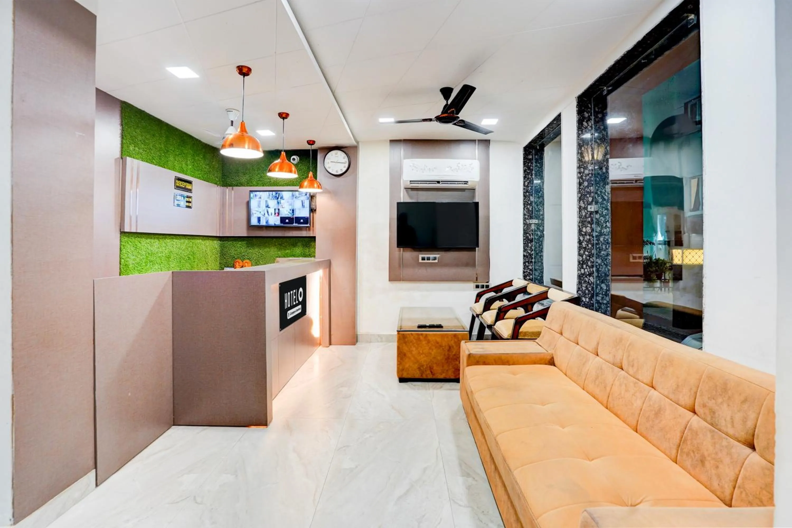 Lobby or reception in Hotel O Haridwar Near Shanti Kunj