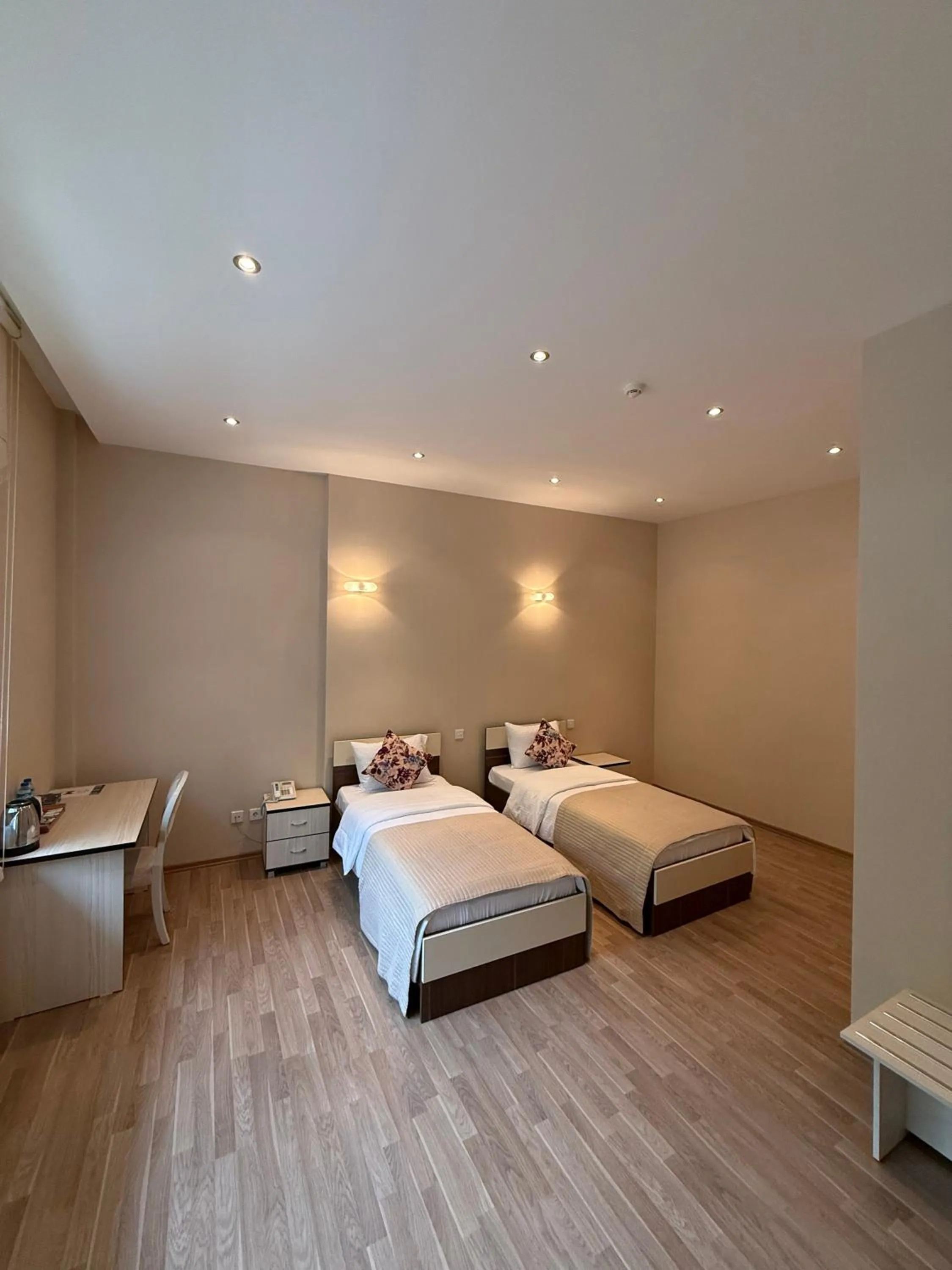 Bed in Chukhur Gabala Museum Hotel