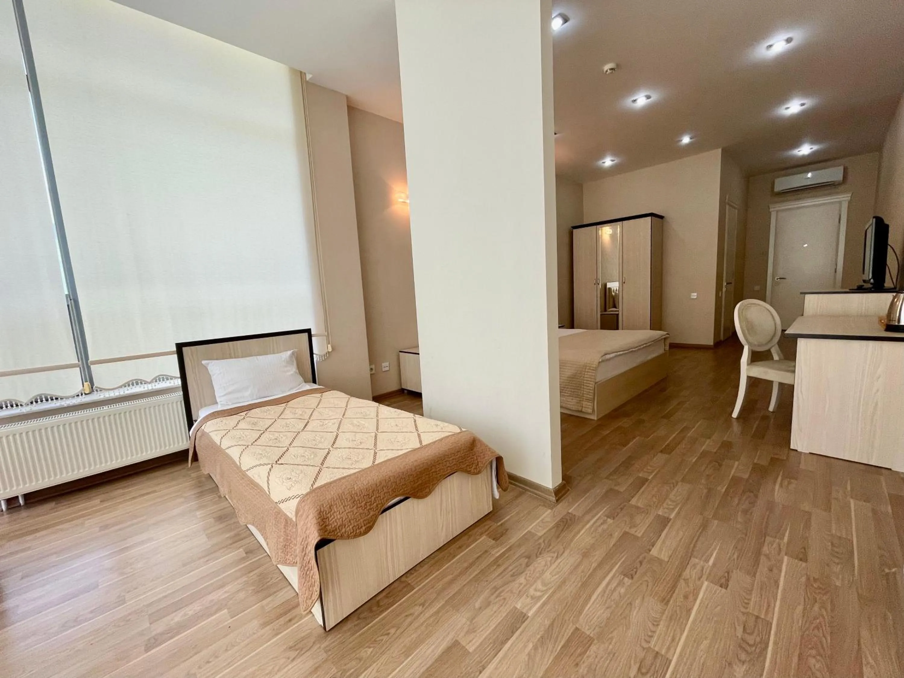 Bed in Chukhur Gabala Museum Hotel