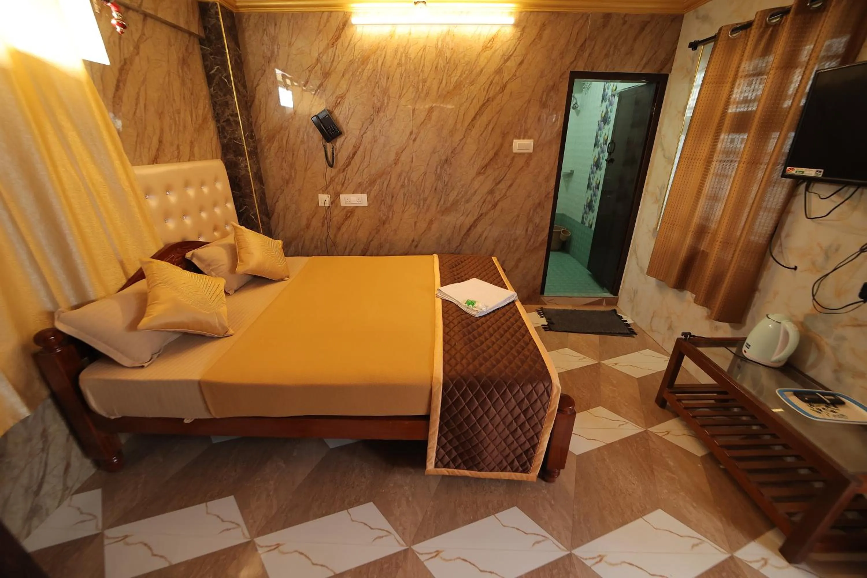 View (from property/room), Bed in French Breeze Residency