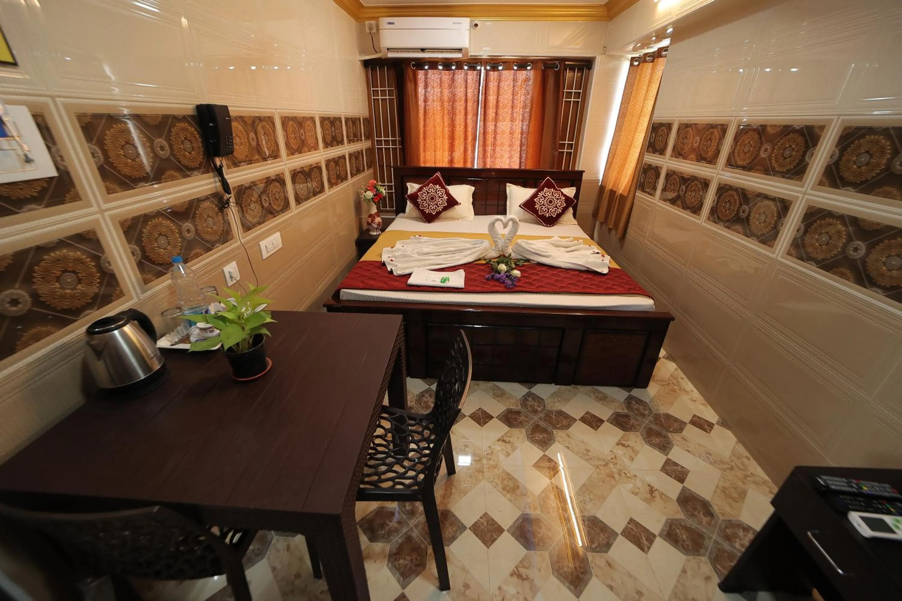 View (from property/room), Bed in French Breeze Residency