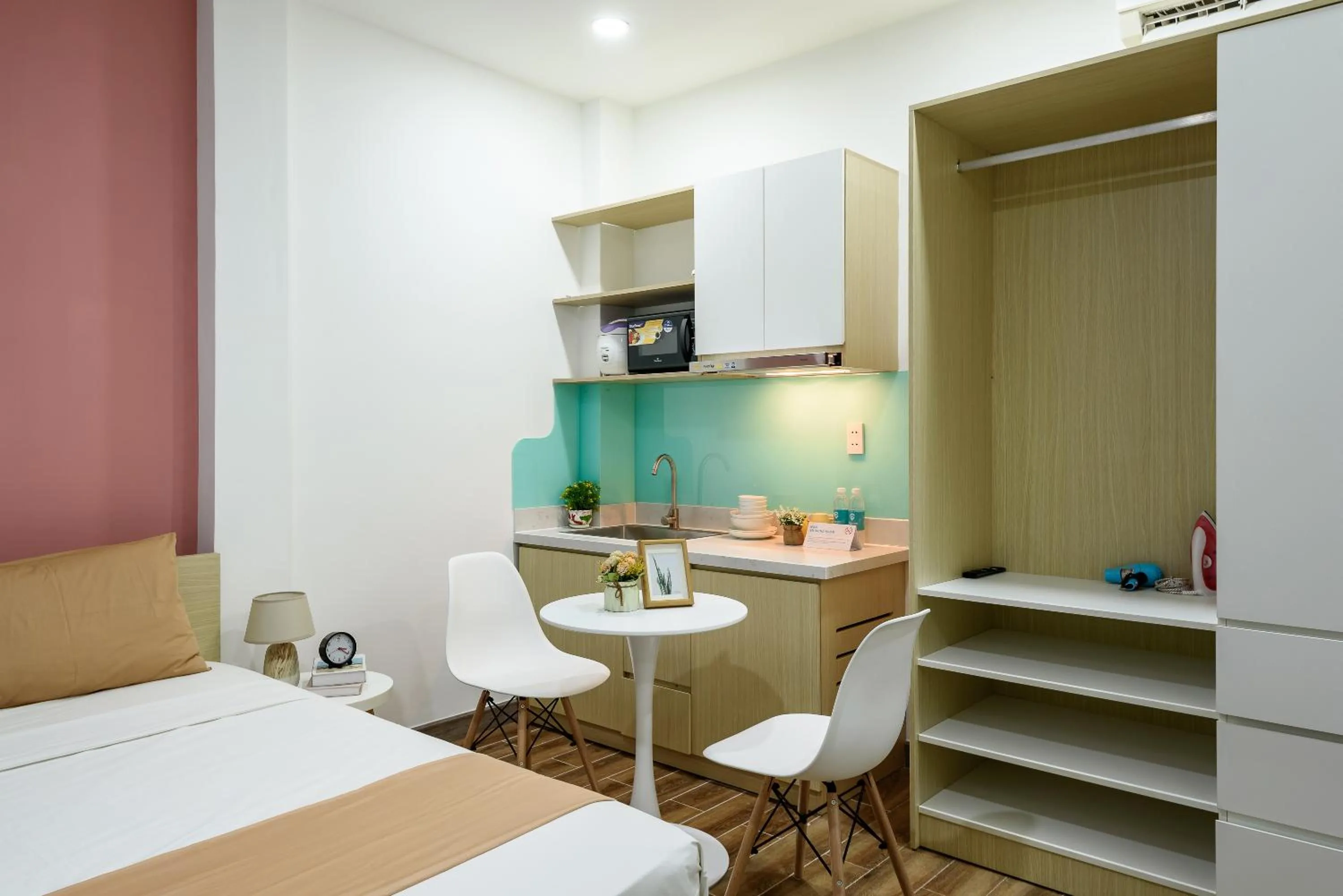 Kitchen or kitchenette, Bed in Cozrum Homes - Summer's House