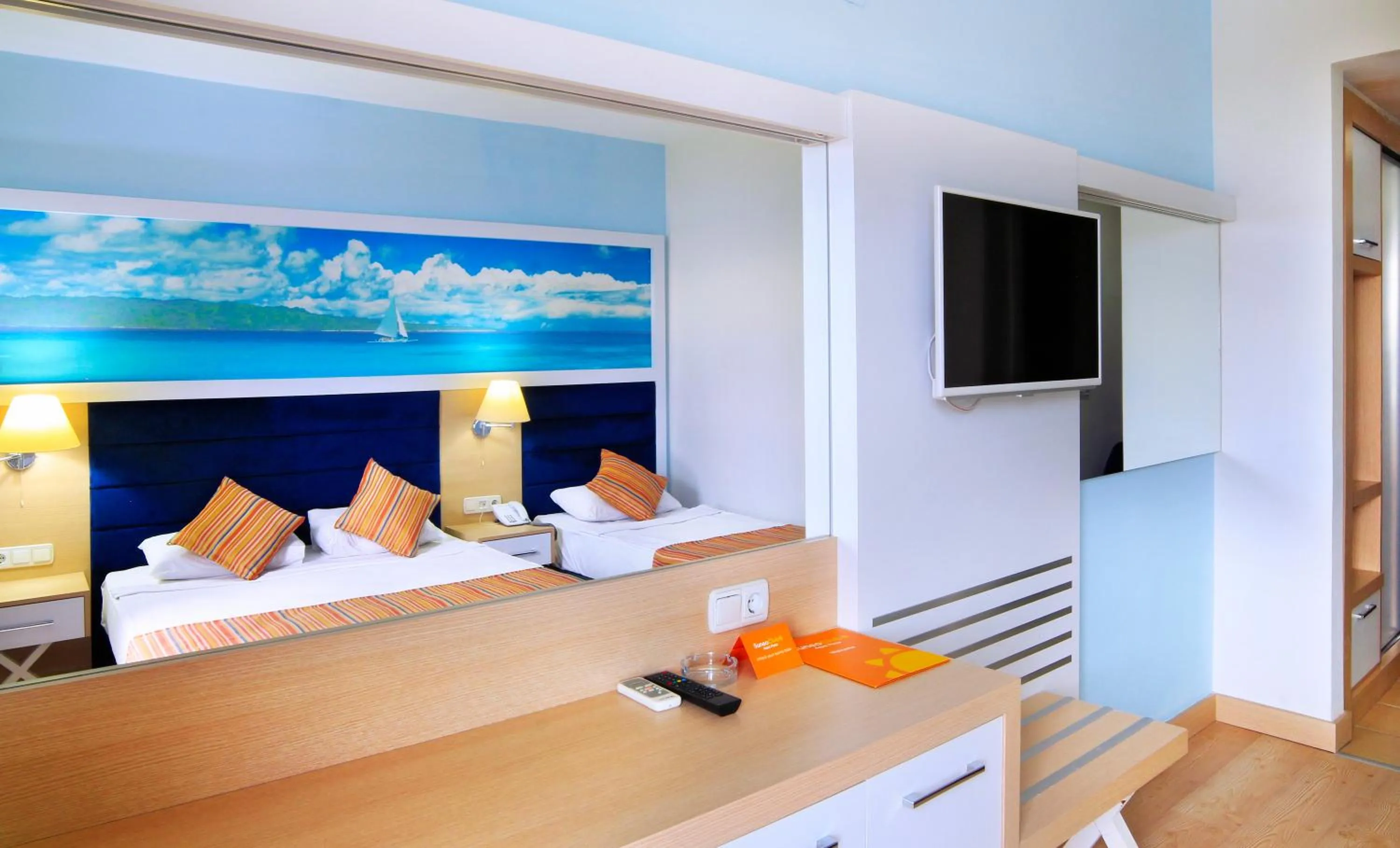 Bed in CLUB AQUA PLAZA