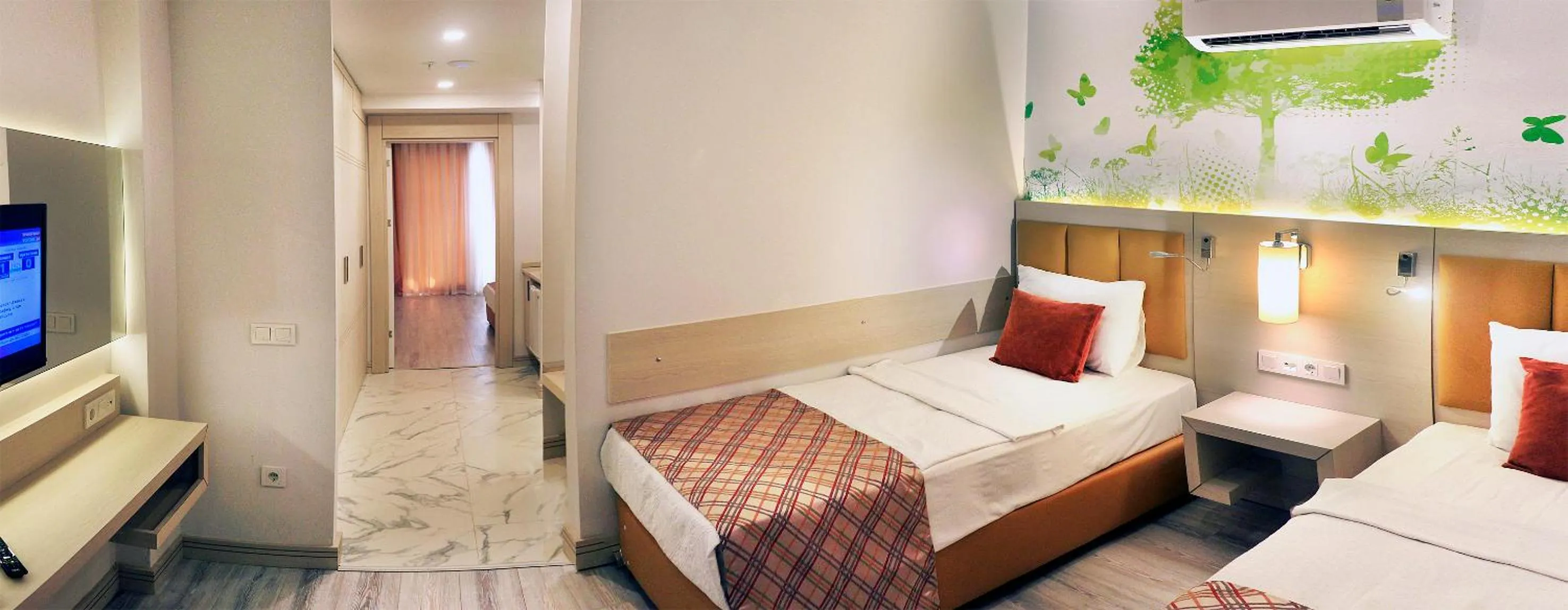 Bed in CLUB AQUA PLAZA