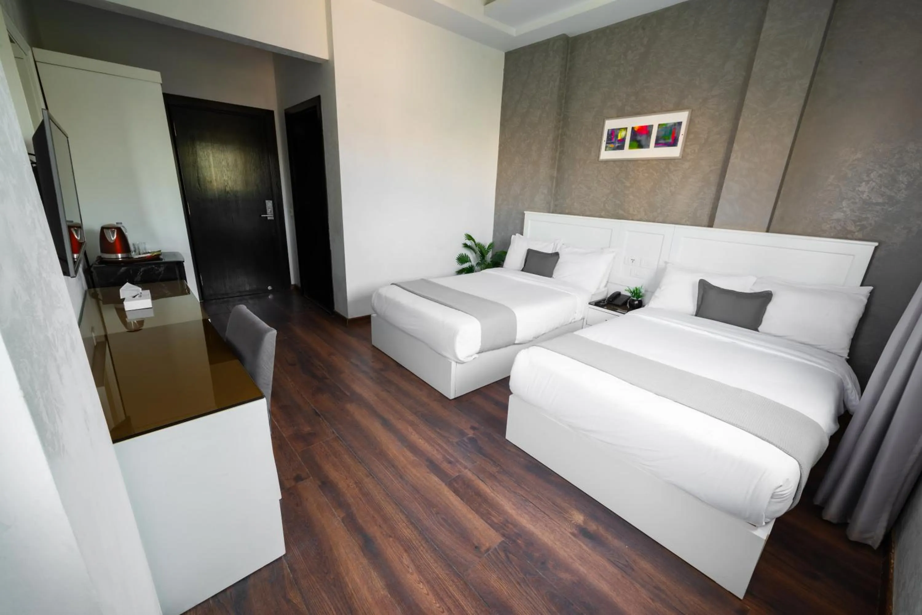 Bed in Nile Villa Hotel