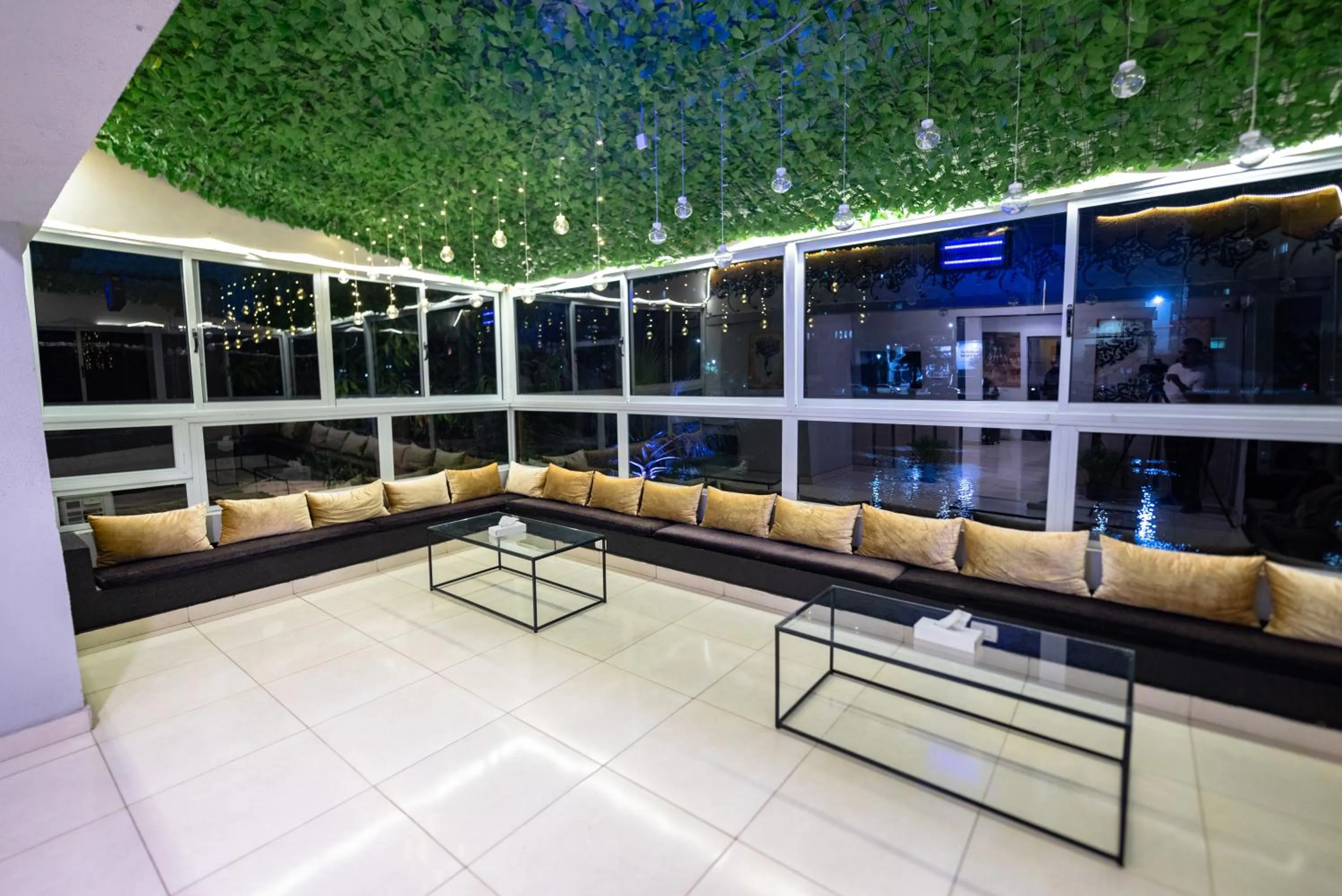 Seating area in Nile Villa Hotel