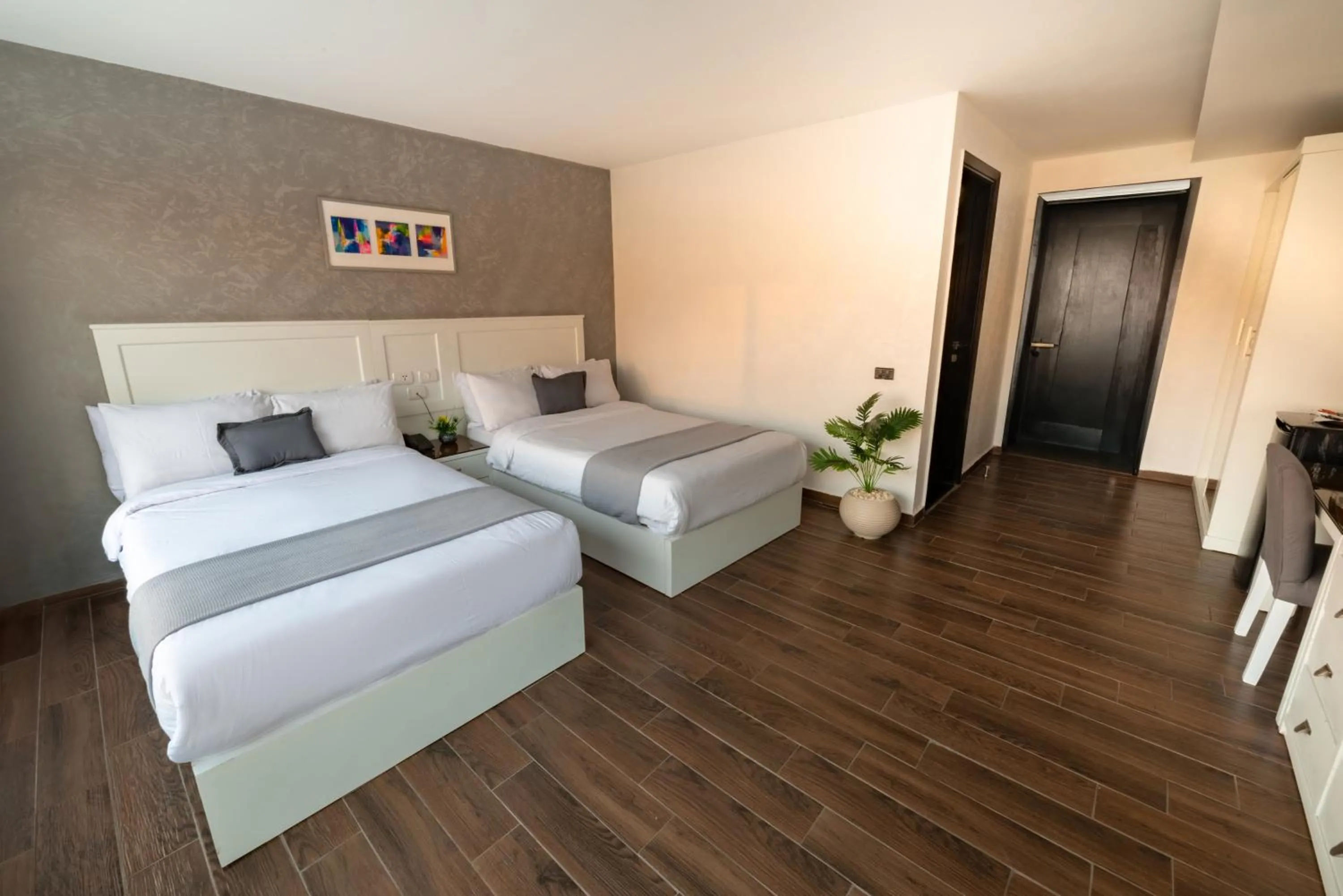 Bed in Nile Villa Hotel