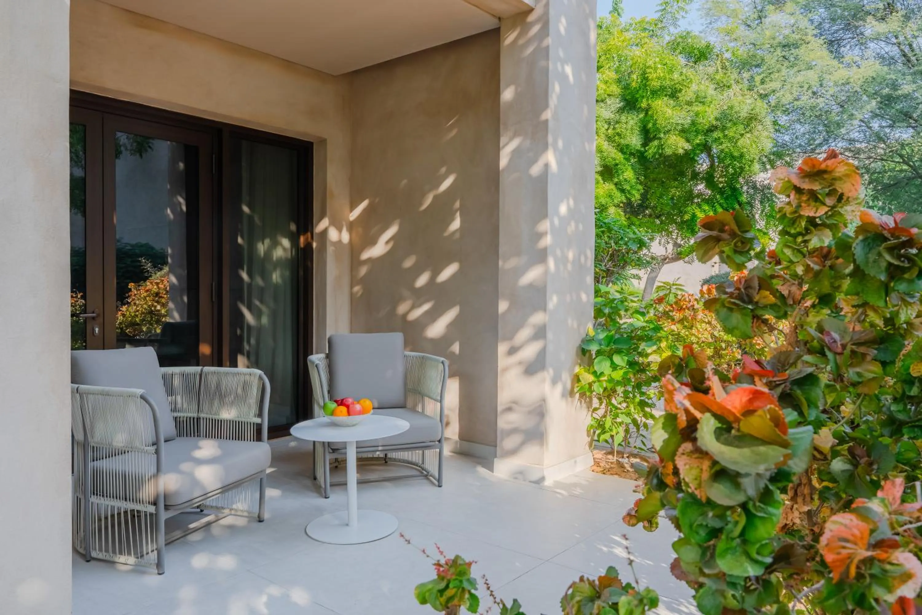 Patio in Zulal Wellness Resort by Chiva-Som