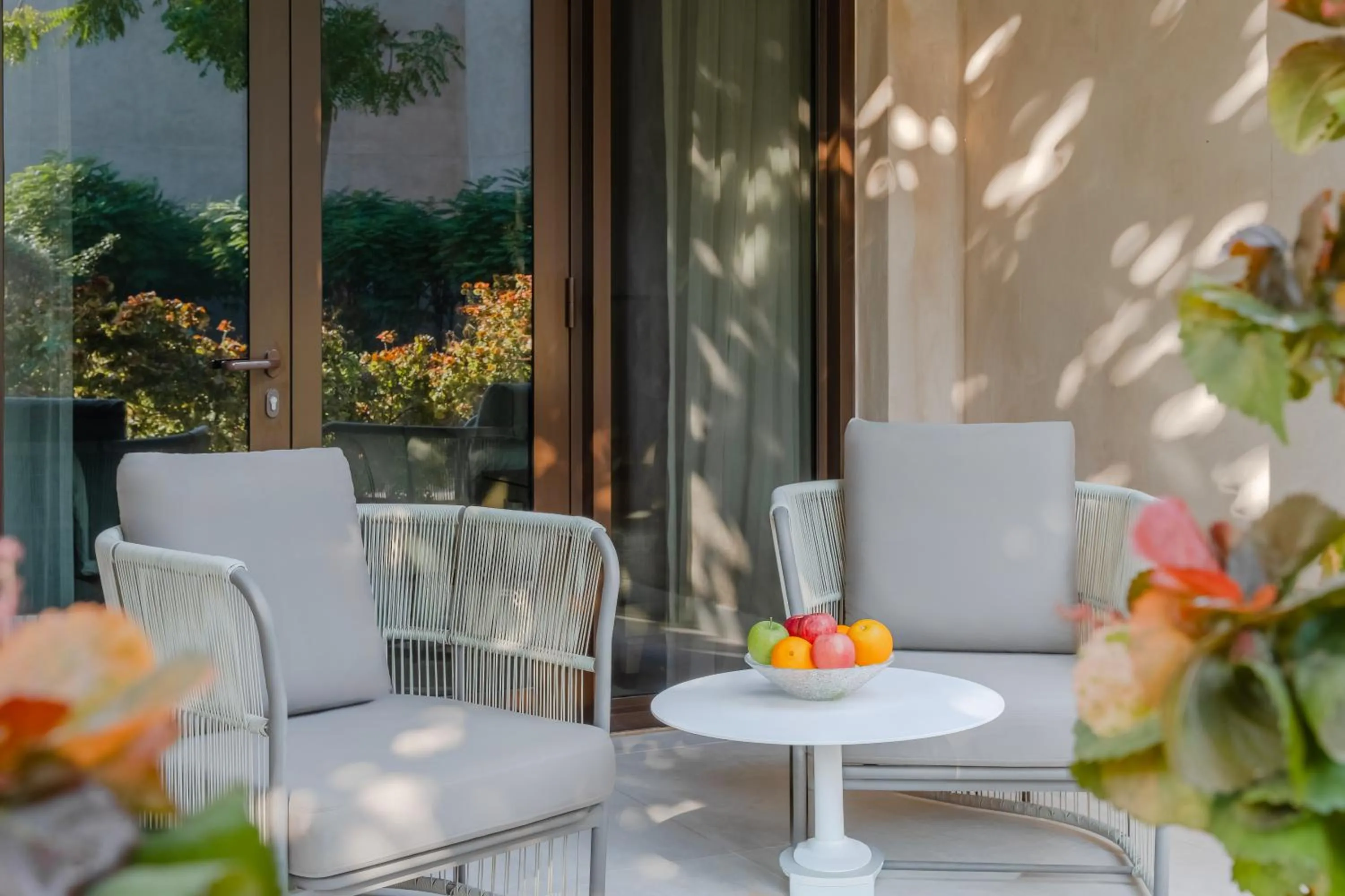 Patio in Zulal Wellness Resort by Chiva-Som