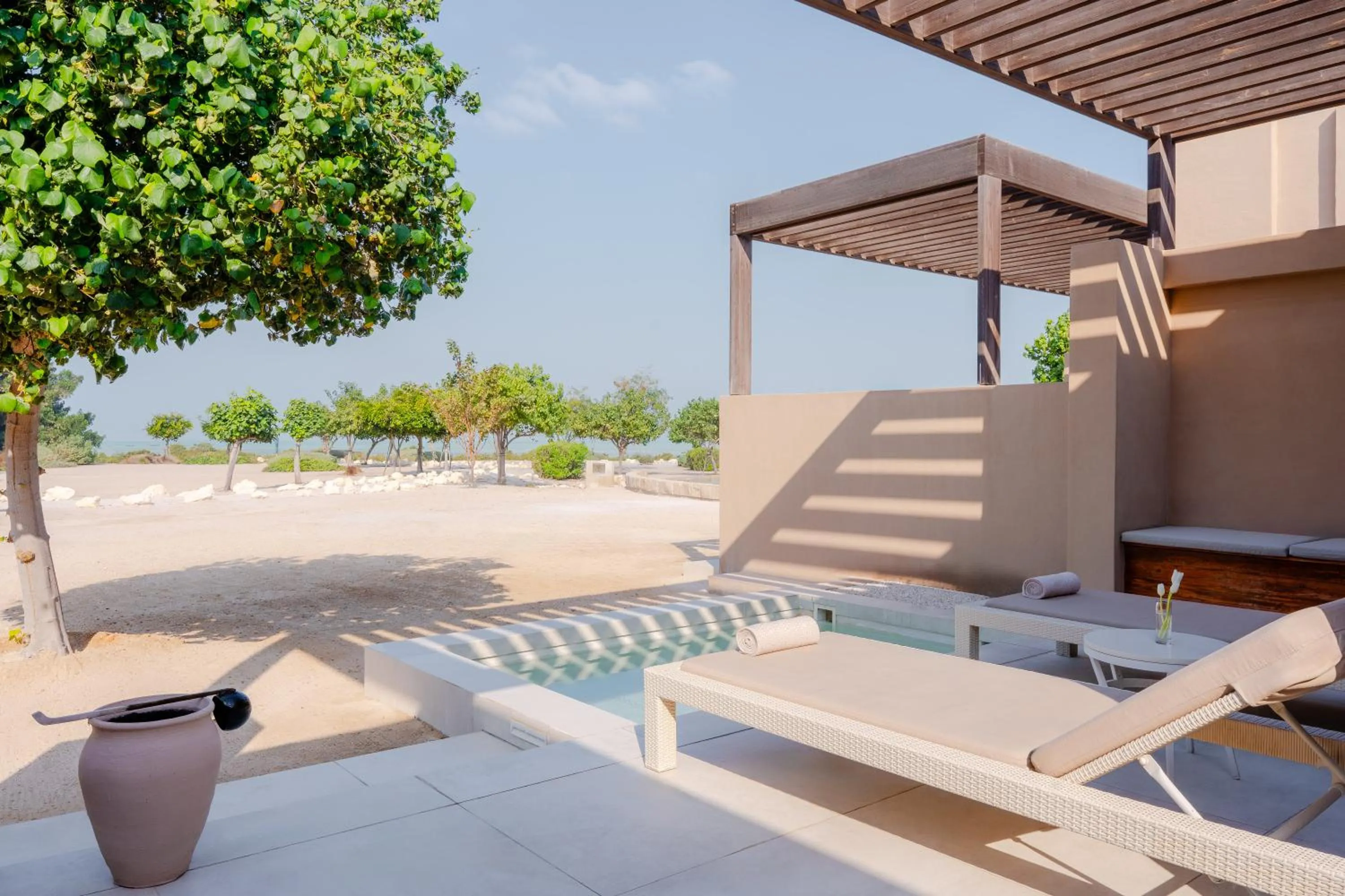 Patio in Zulal Wellness Resort by Chiva-Som