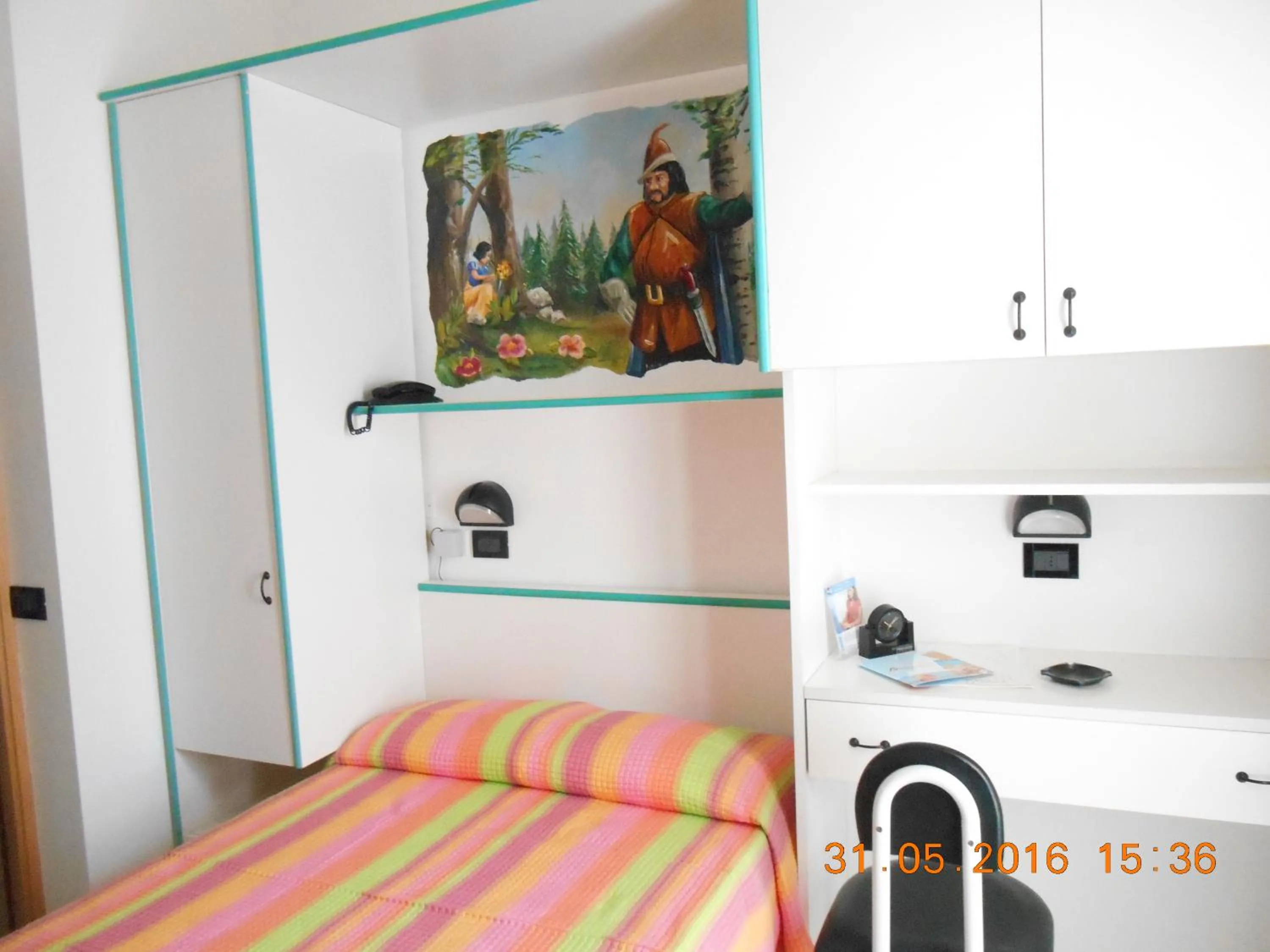 Bed in Hotel Biancaneve Wellness