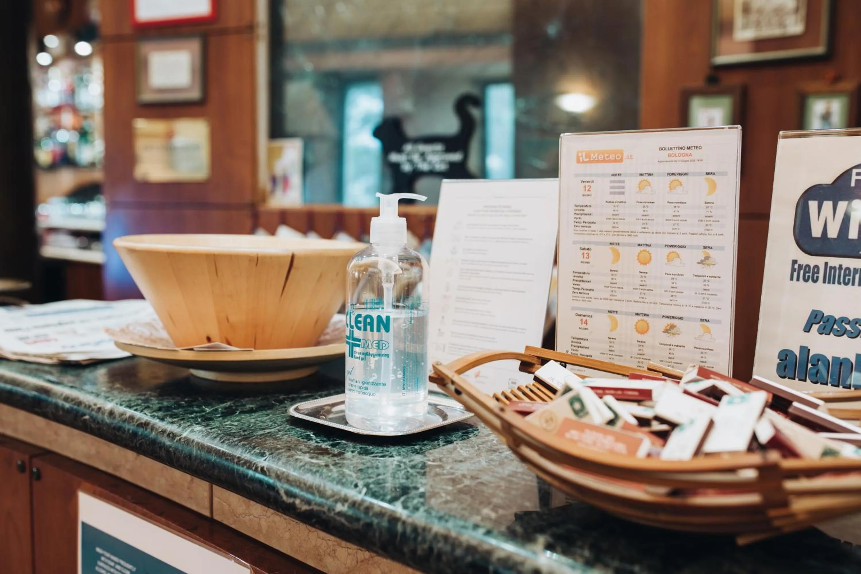 Lobby or reception in Hotel Alan