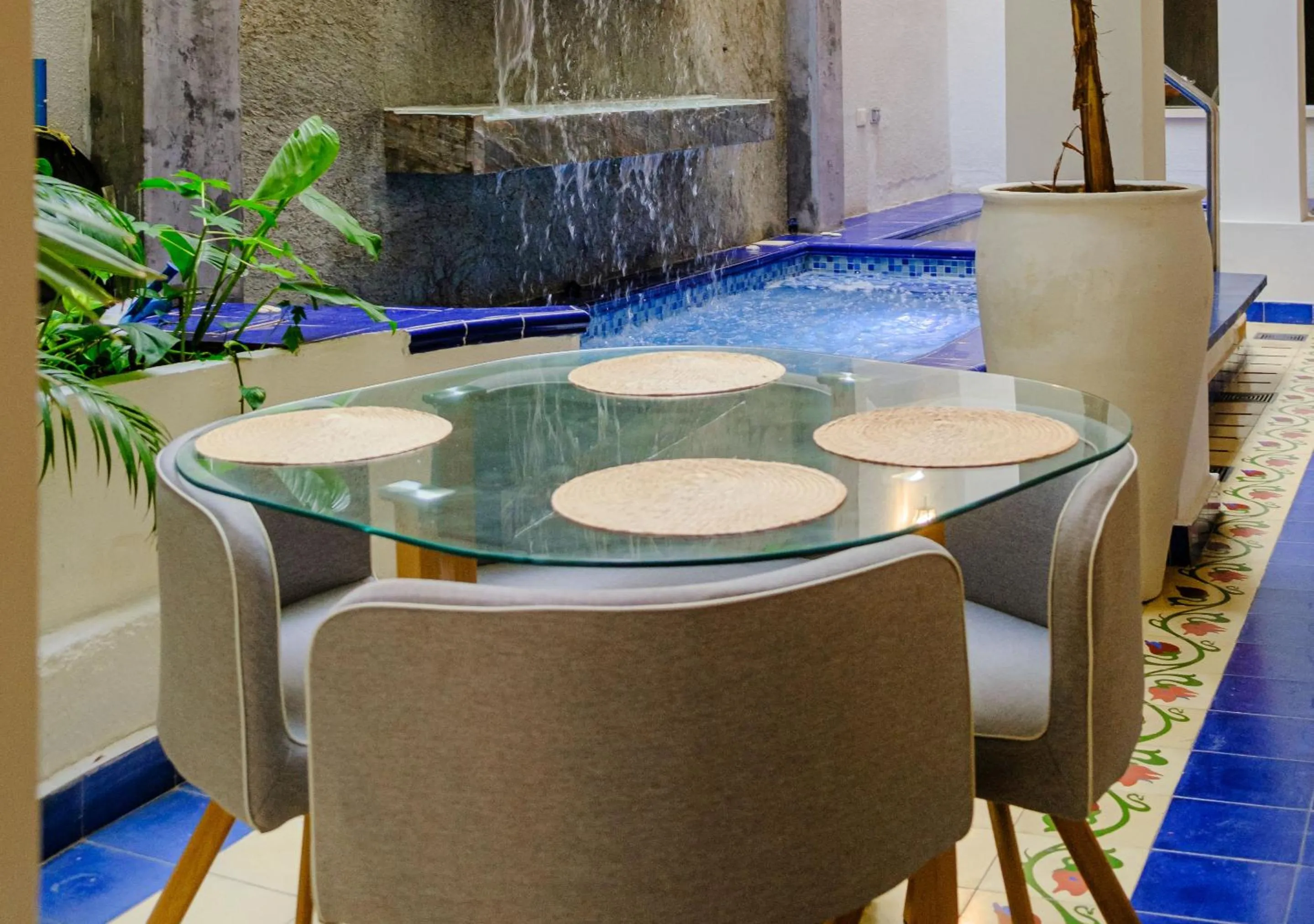 Seating area in Casa Rosa - Alma Hotels