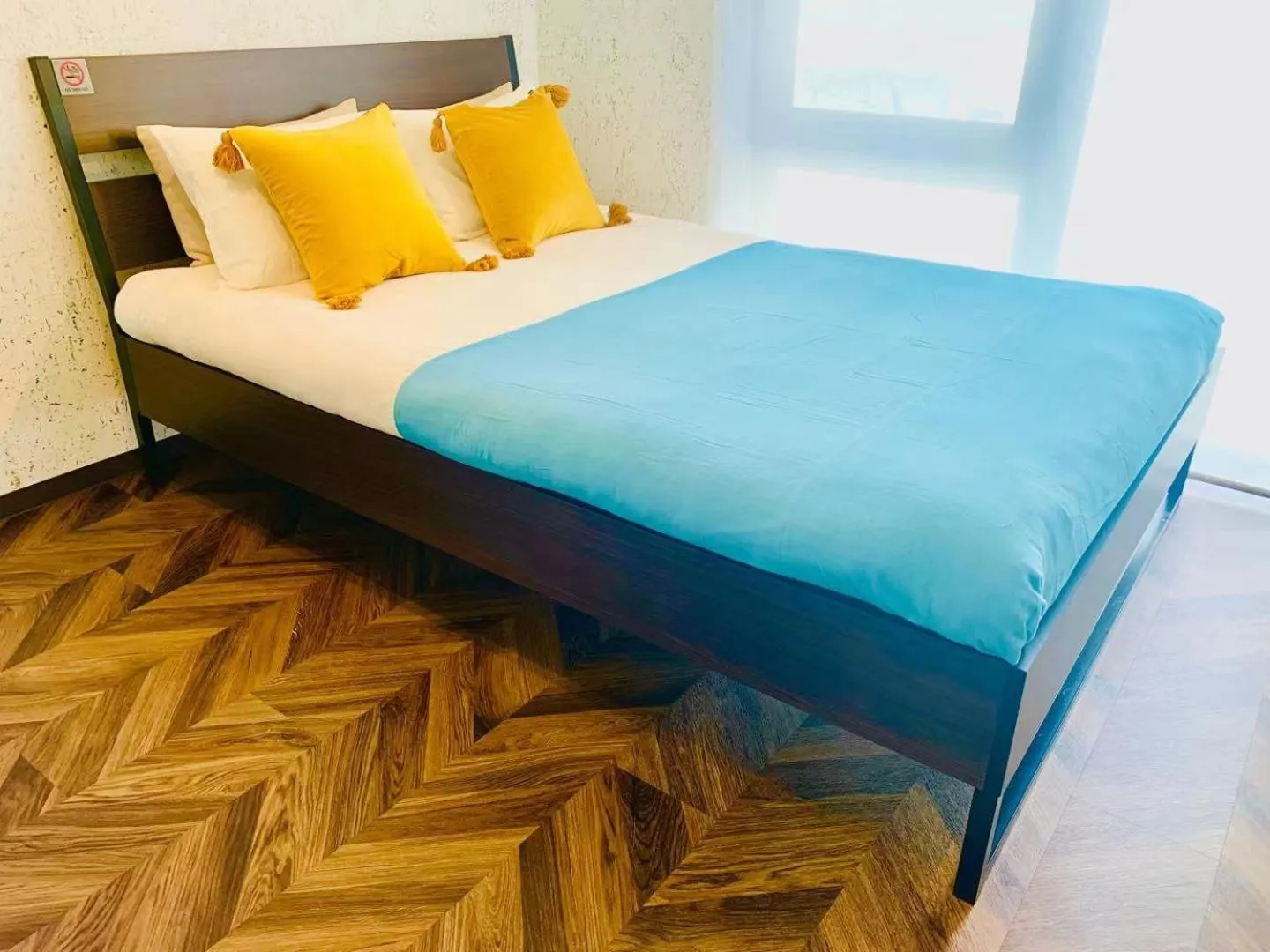 Decorative detail, Bed in TIME SHARING STAY Ikebukuro