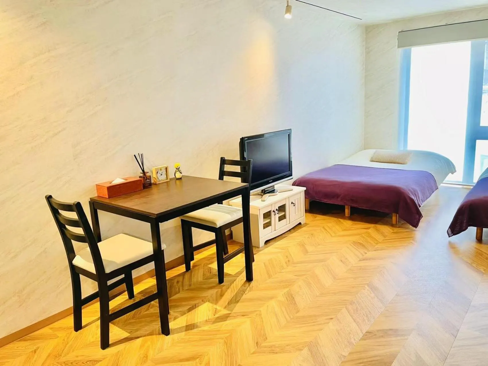 Decorative detail, Bed in TIME SHARING STAY Ikebukuro