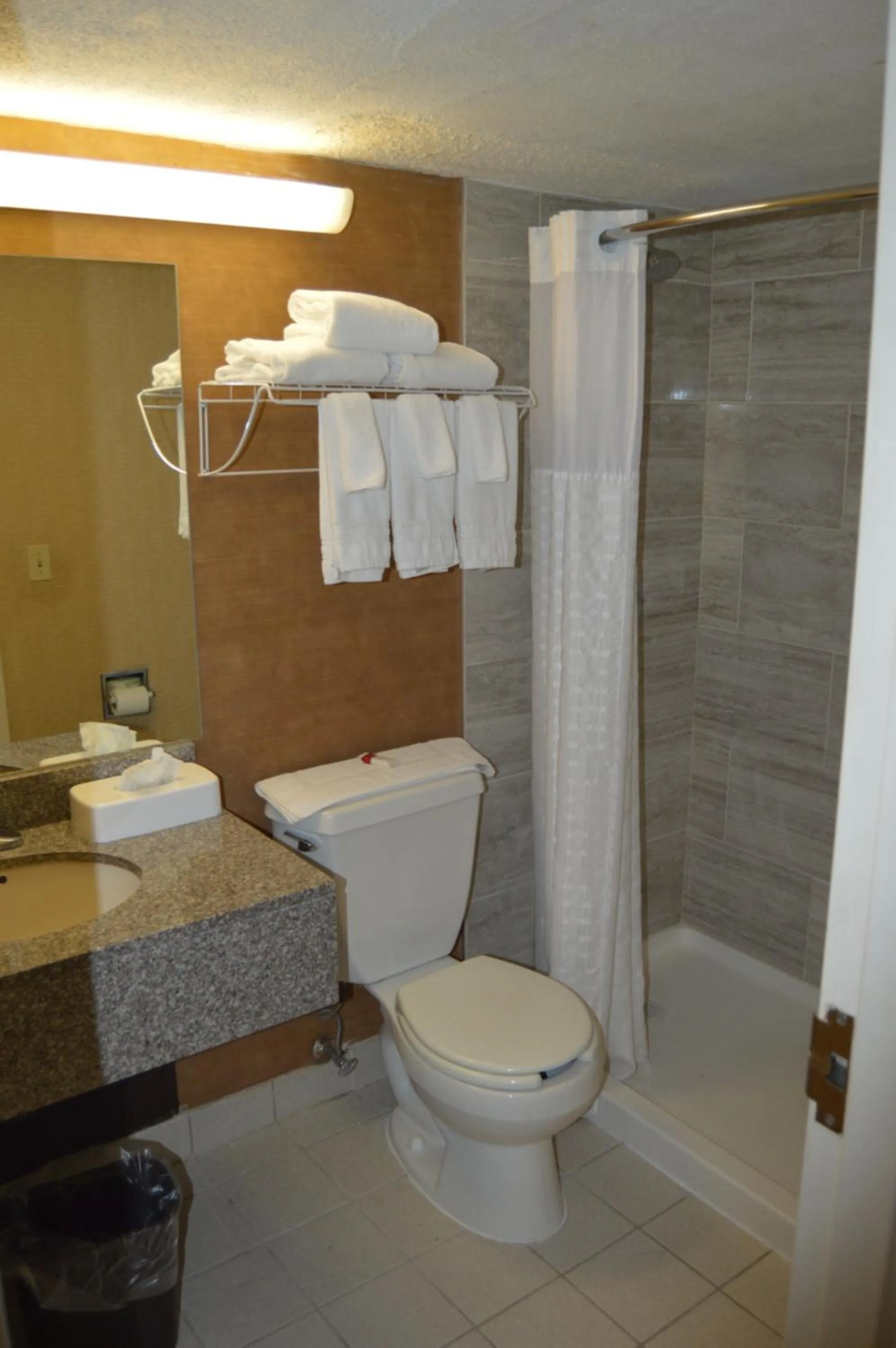 Shower, Bathroom in Super 8 by Wyndham Hamburg