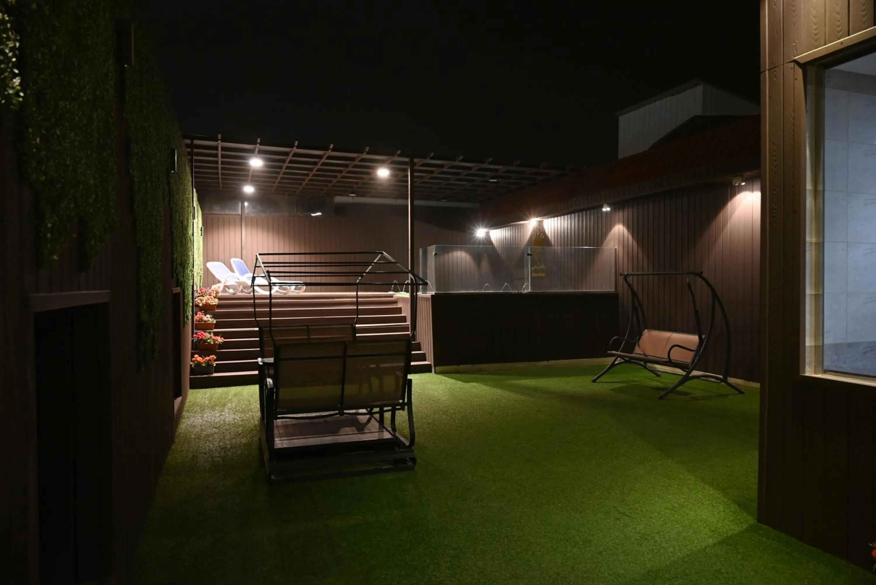 Patio in Relax Palace Hotel Apartments