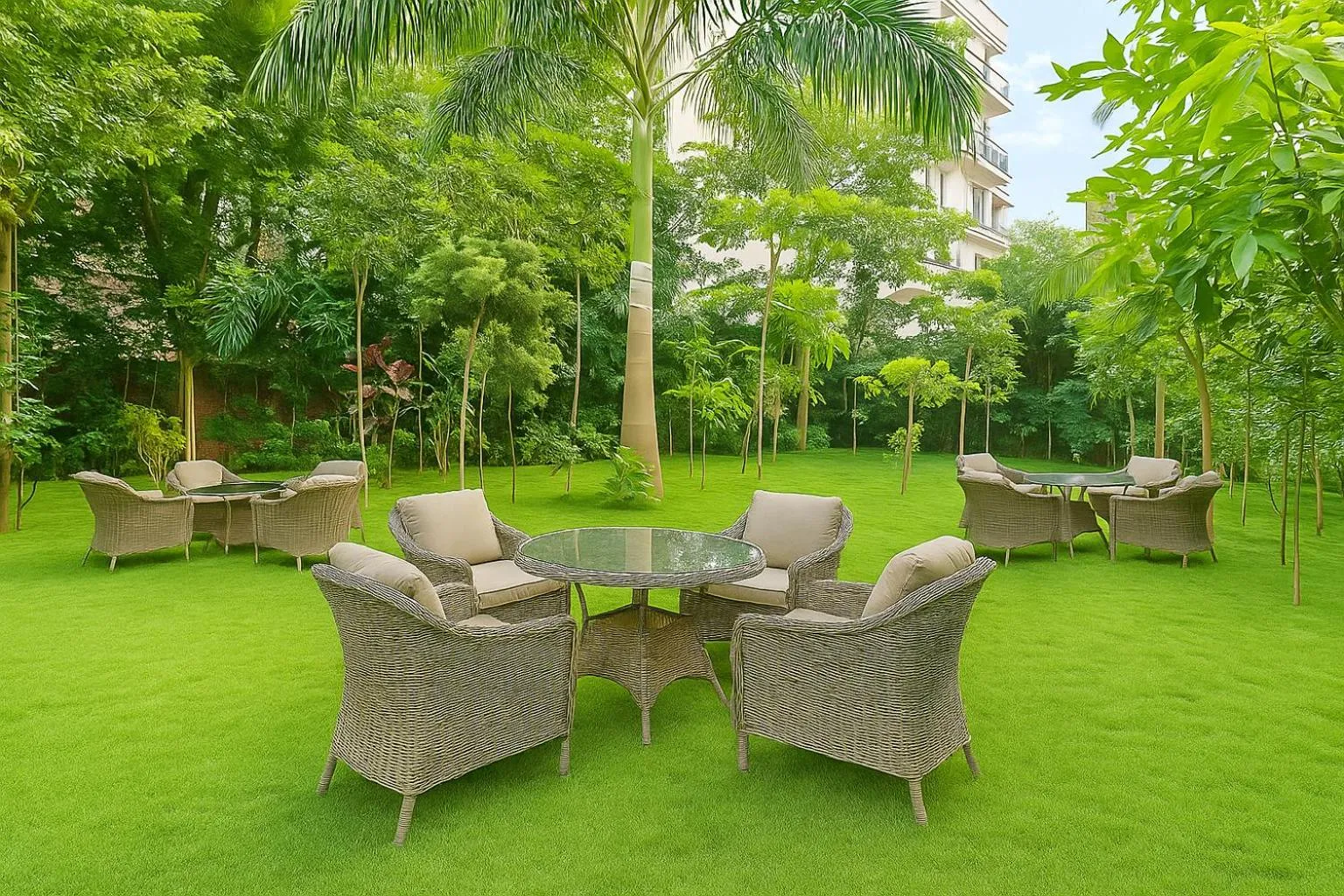 Patio in Arogyadham Wellness Retreat