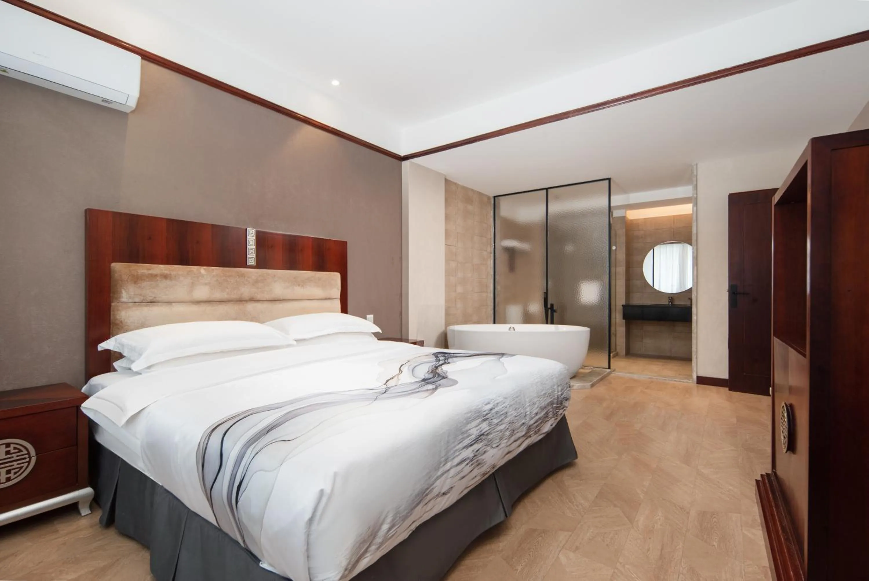 Bed in Huama SSAW Hotel Lijiang