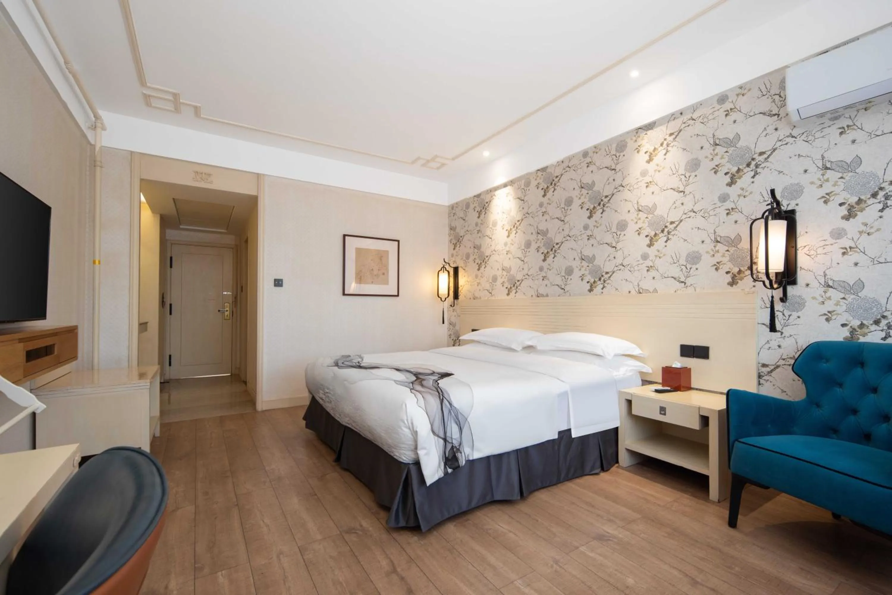 Bed in Huama SSAW Hotel Lijiang