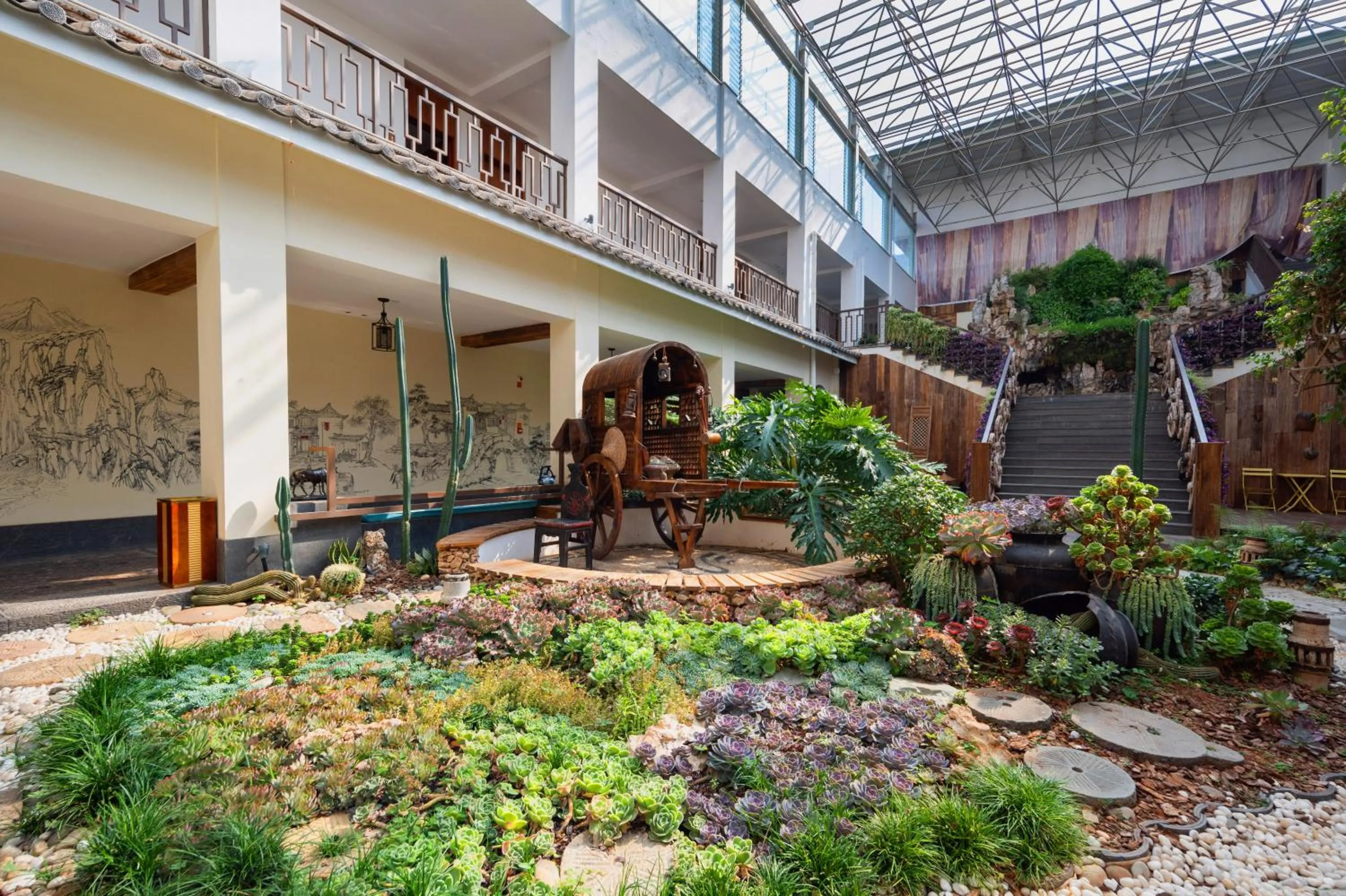 Garden in Huama SSAW Hotel Lijiang