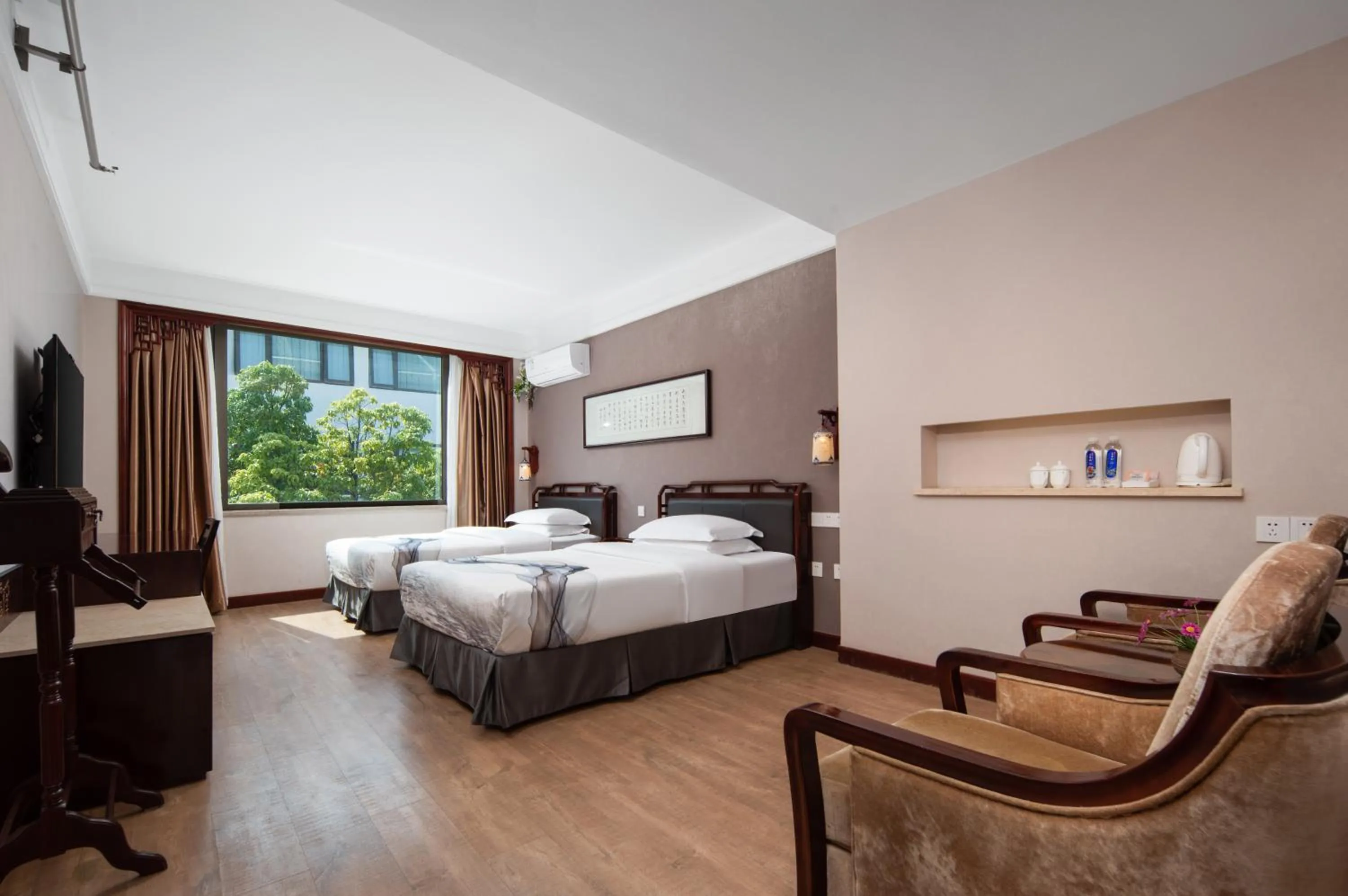 Bed in Huama SSAW Hotel Lijiang