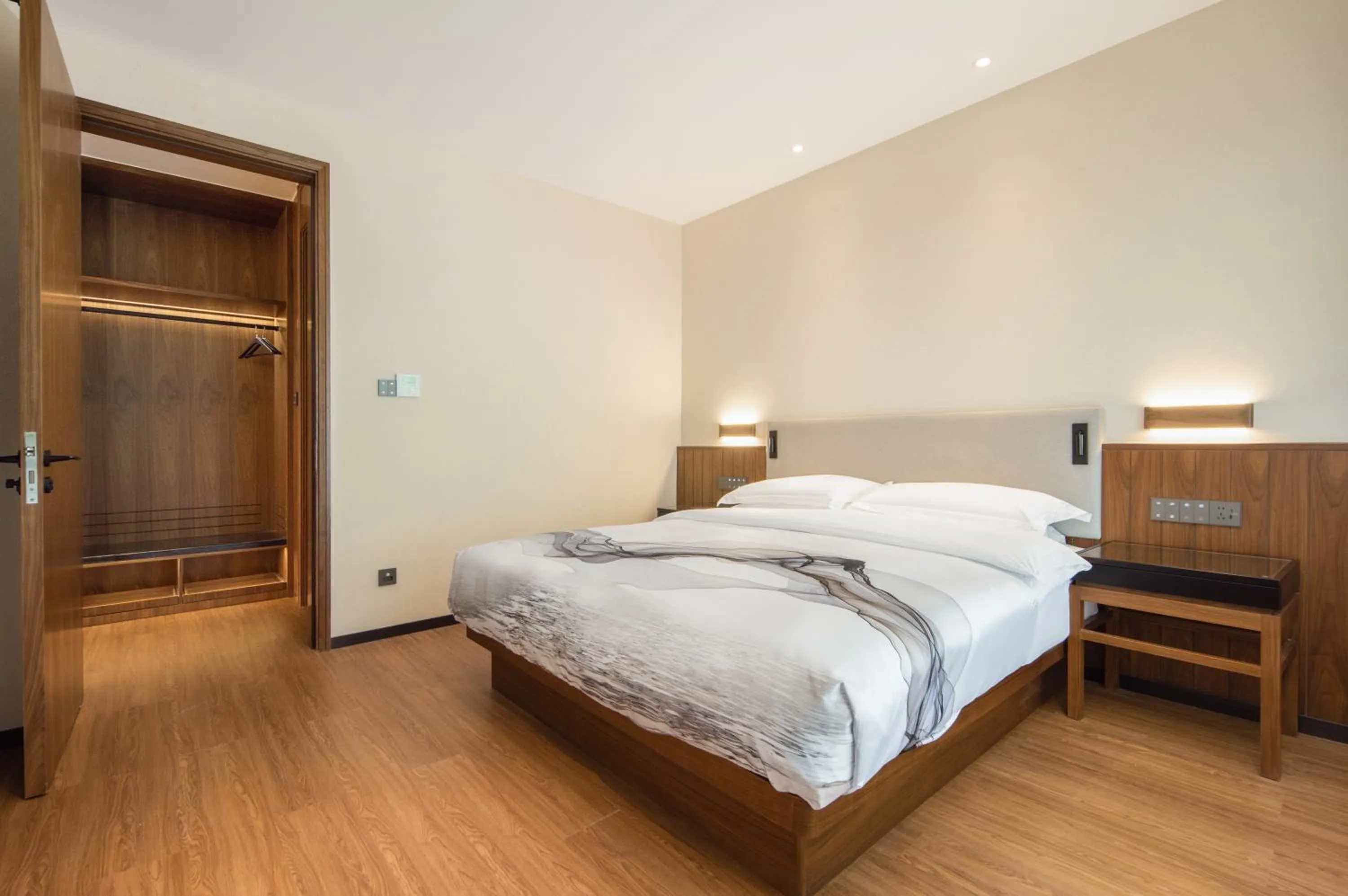 Bed in Huama SSAW Hotel Lijiang