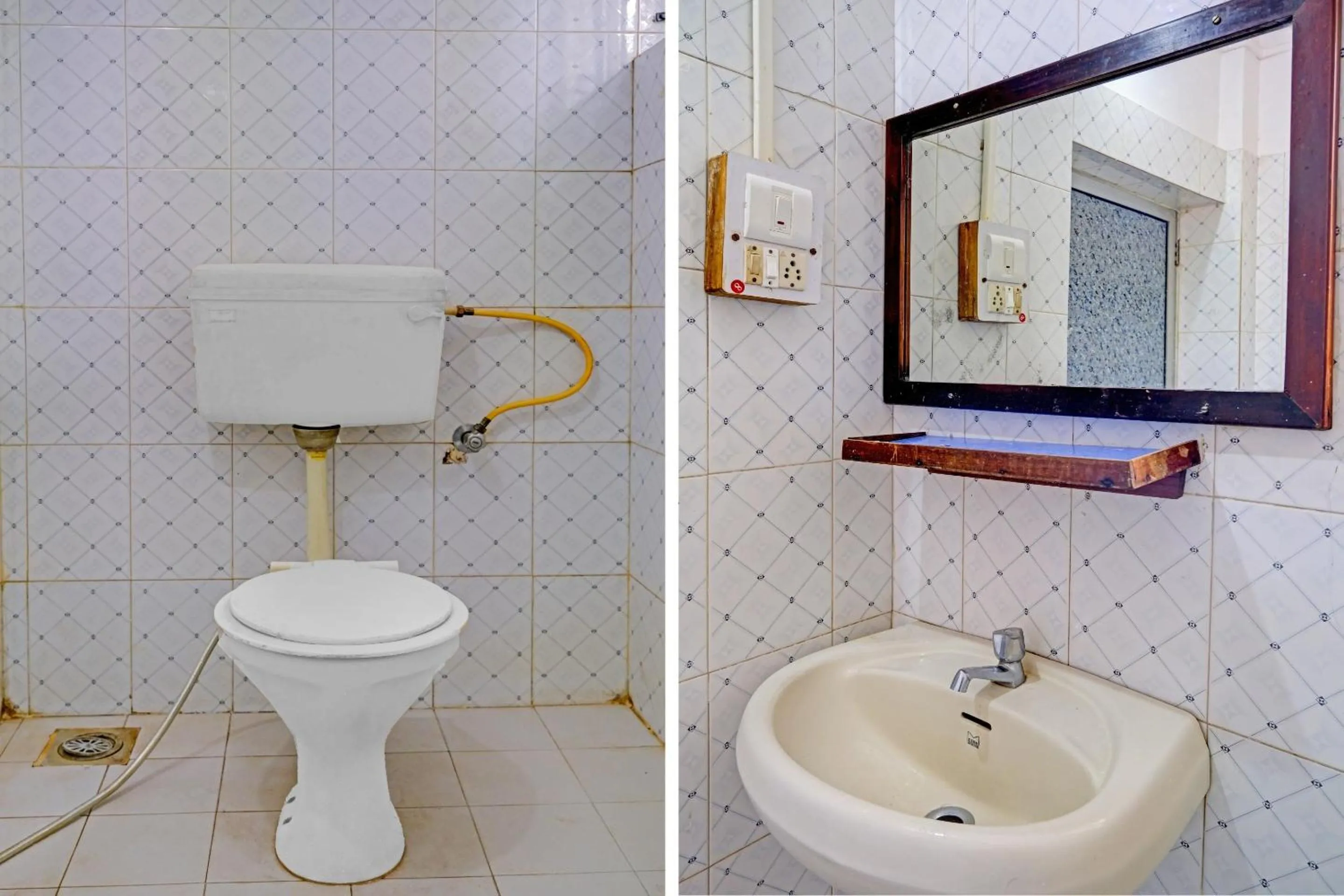 Bathroom in Hotel O Cathsil Cottages