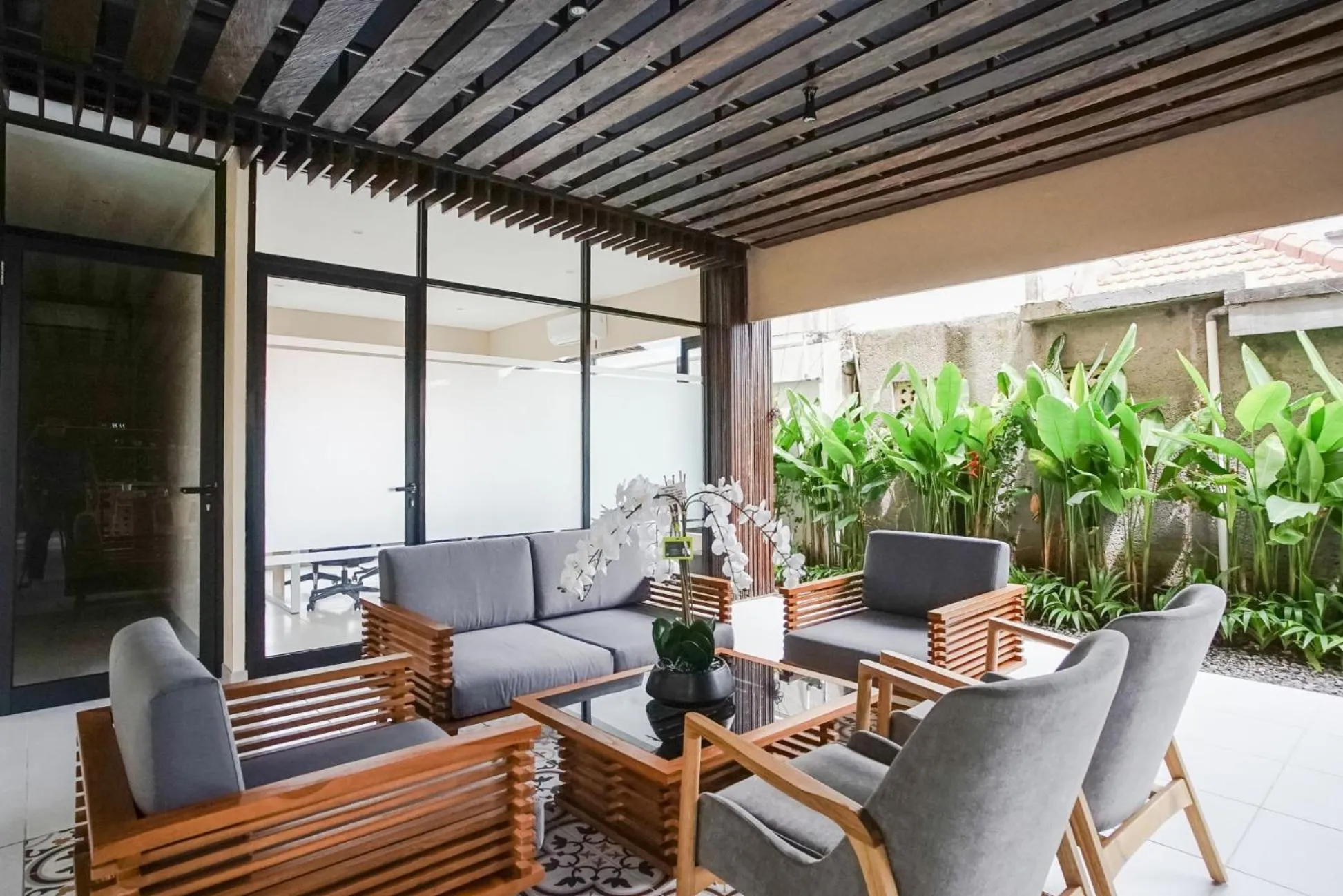 Seating area in Tanaga CoLiving