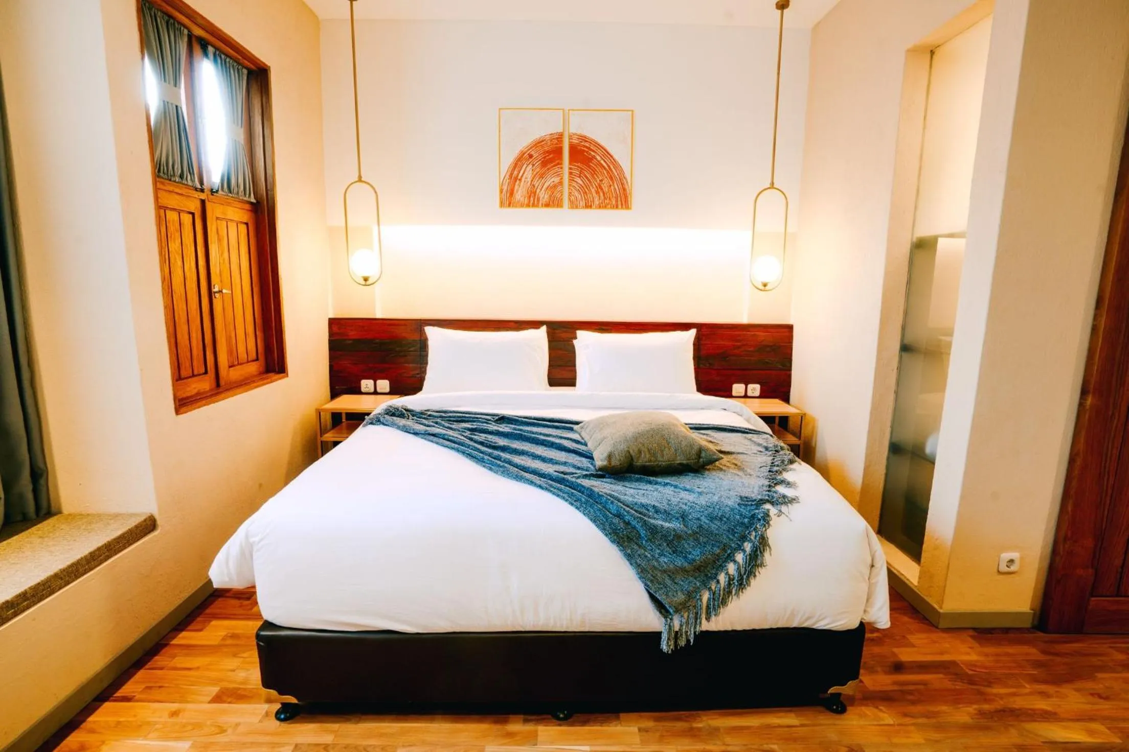 Photo of the whole room, Bed in Tanaga CoLiving