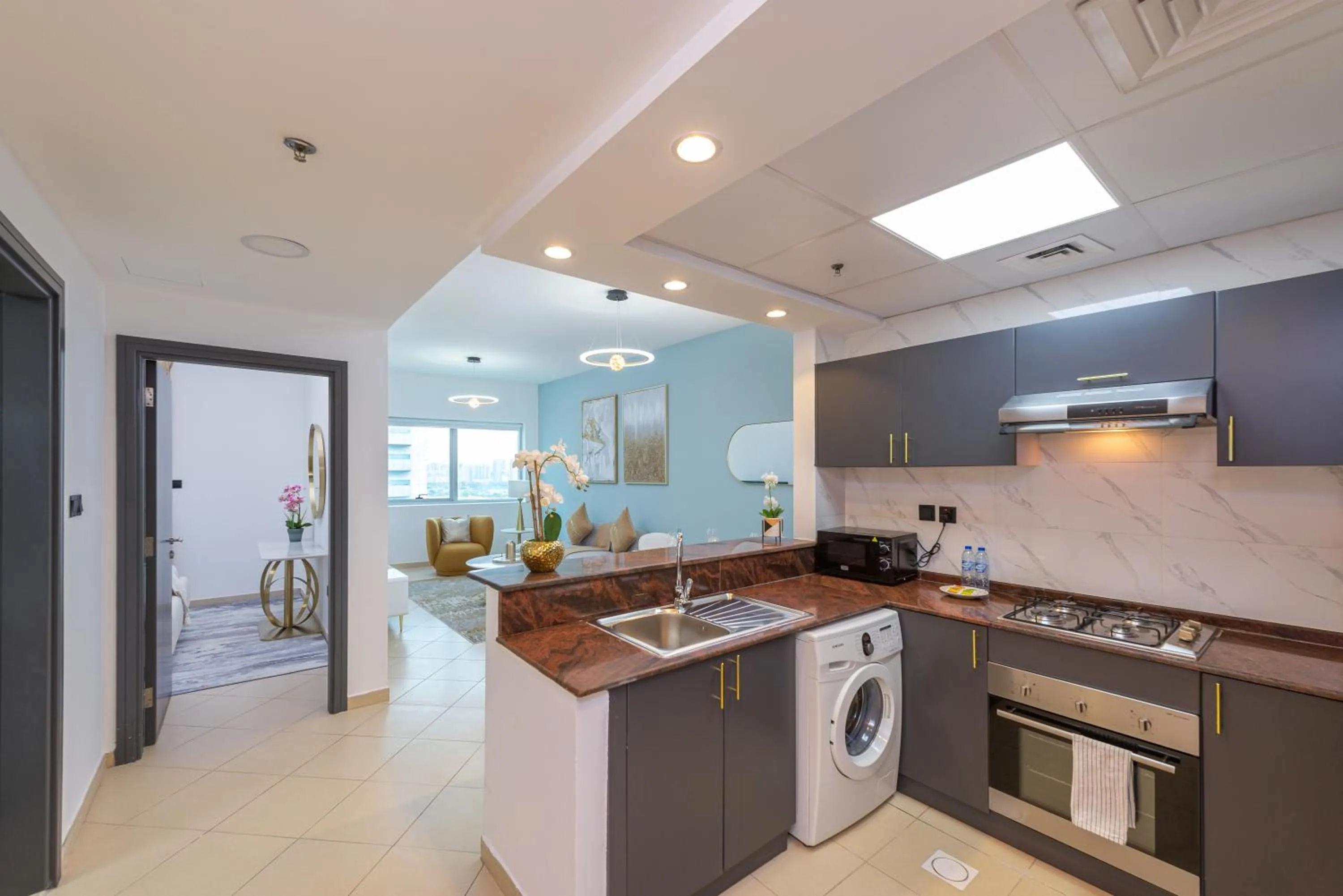 Kitchen or kitchenette in Marco Polo - Find your calm escape in Dubai Marina