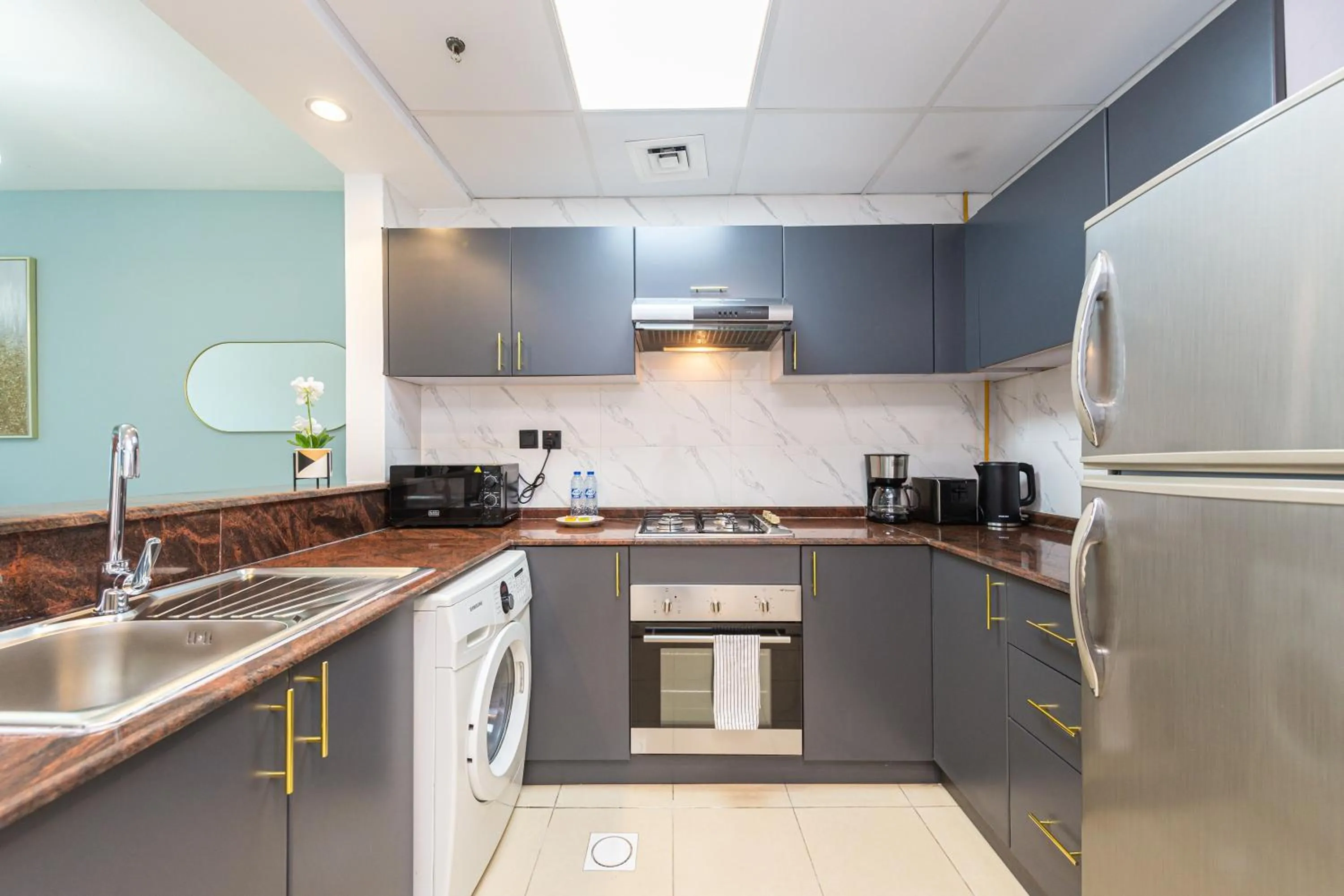 Kitchen or kitchenette in Marco Polo - Find your calm escape in Dubai Marina