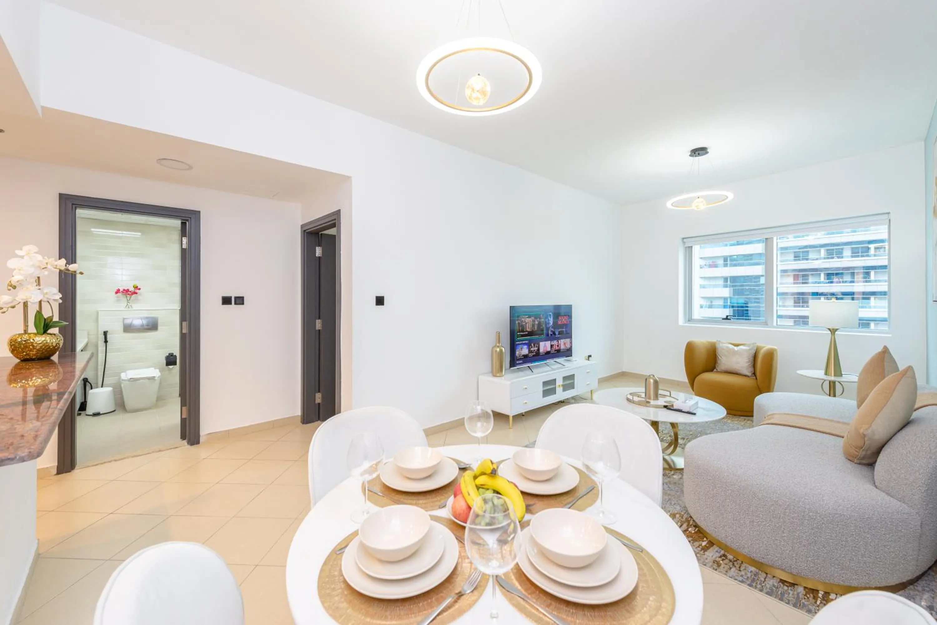 Dining area in Marco Polo - Find your calm escape in Dubai Marina