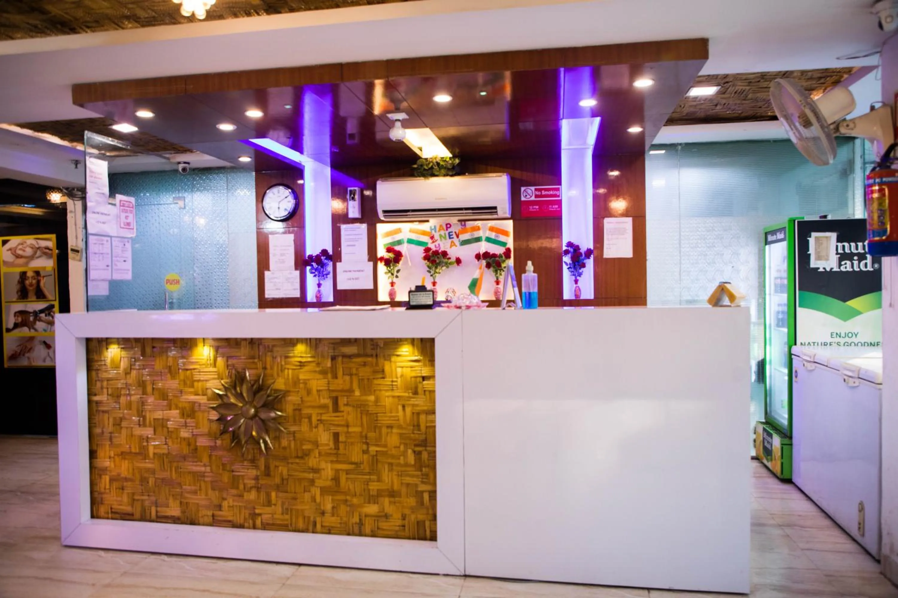 Lobby or reception in Hotel Haveli Palace