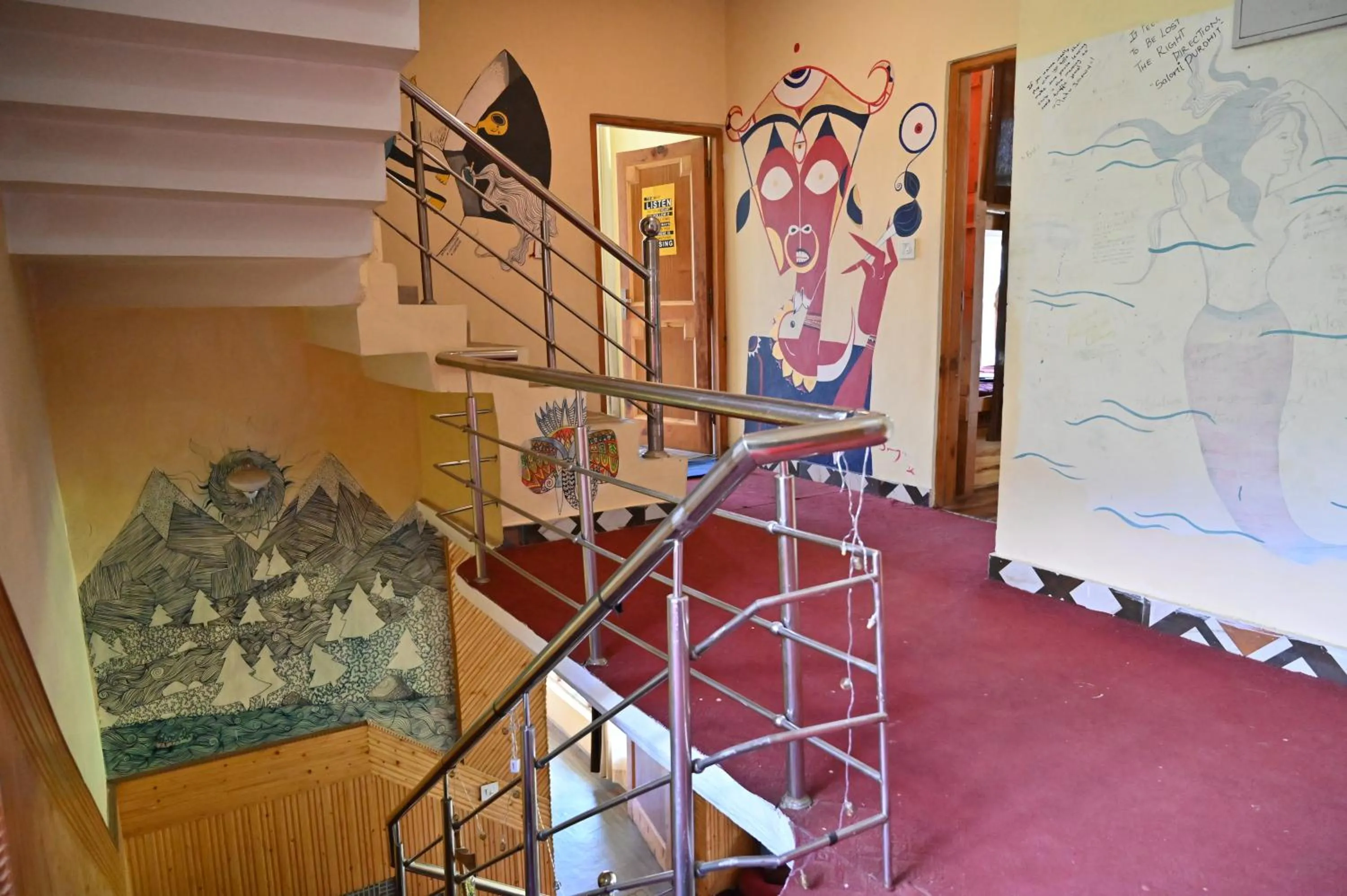 Property building in indian backpackers hostel